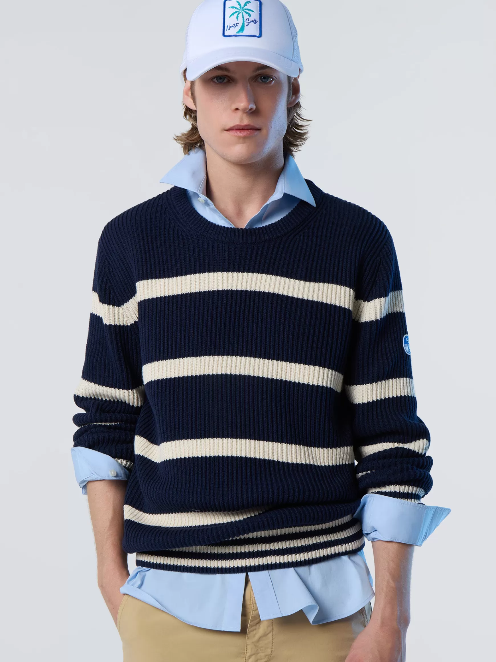 North Sails Maglione in cotone a coste>Uomo Outlet | Maglioni E Cardigan