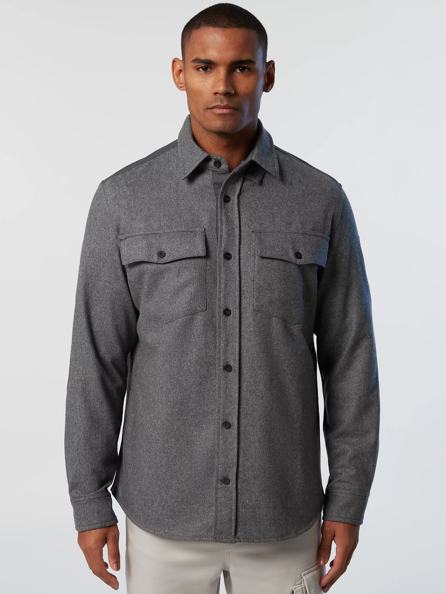 North Sails Overshirt in flanella riciclata>Uomo Outlet | Camicie