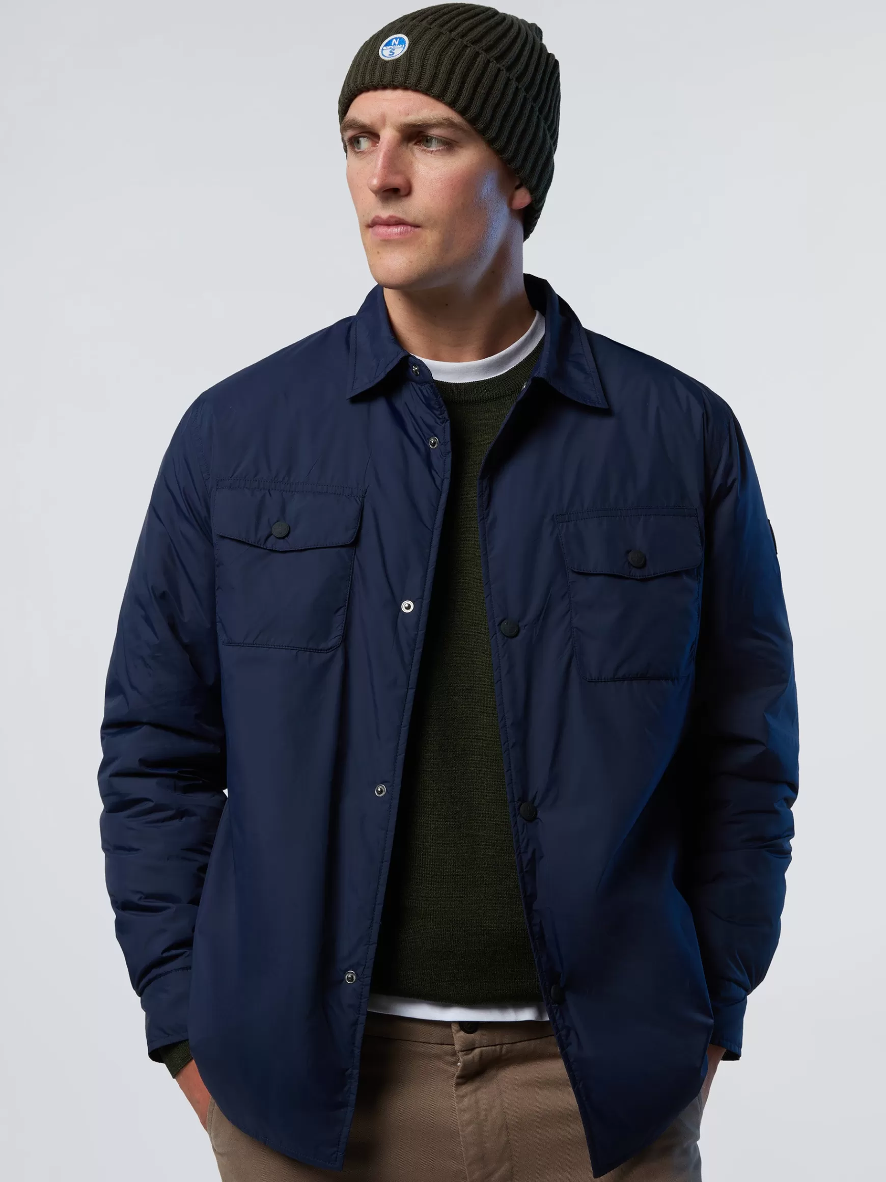 North Sails Overshirt in nylon riciclato>Uomo Camicie
