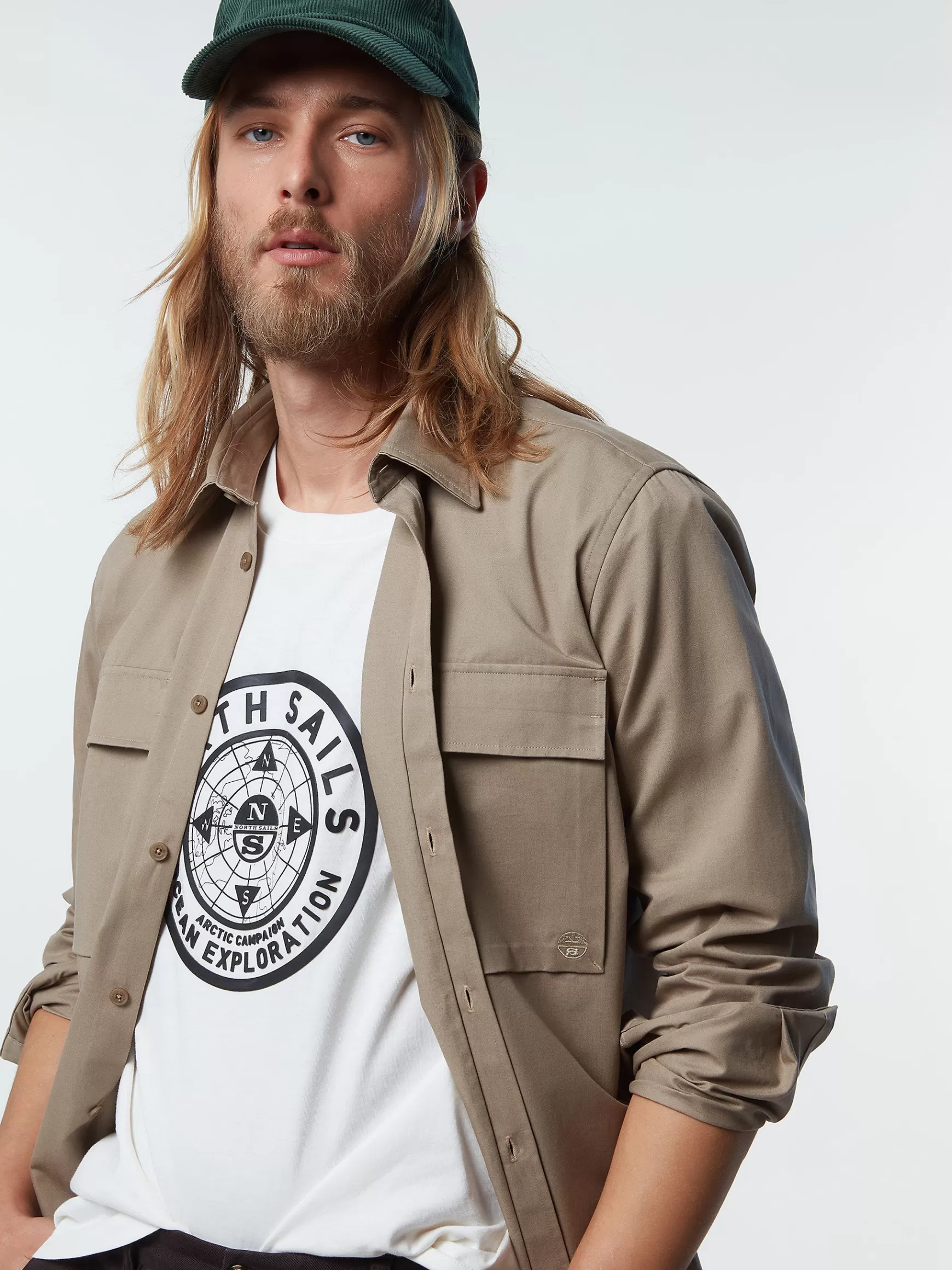 North Sails Overshirt in twill di cotone>Uomo Outlet | Camicie