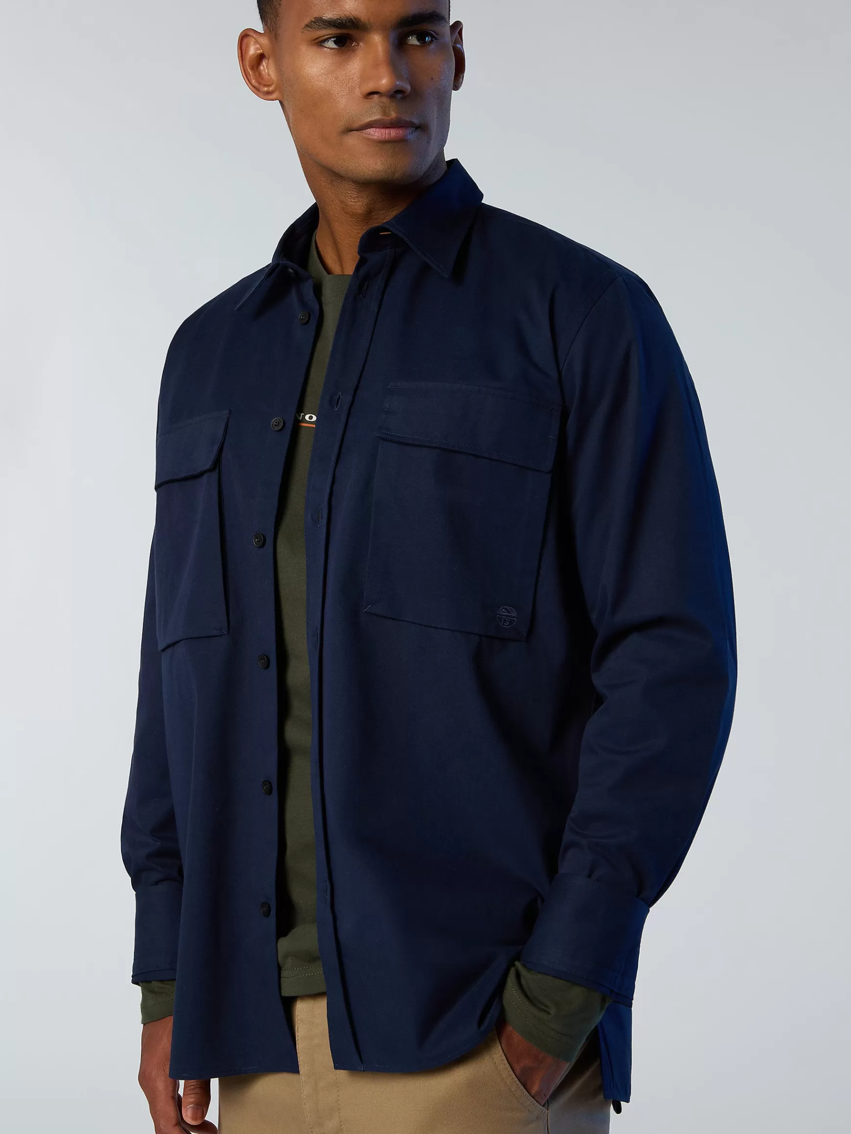North Sails Overshirt in twill di cotone>Uomo Outlet | Camicie