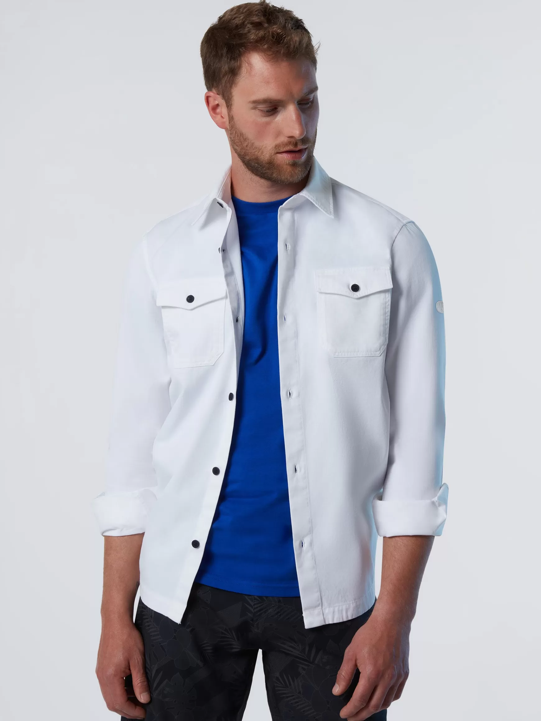 North Sails Overshirt in twill organico>Uomo Outlet | Camicie