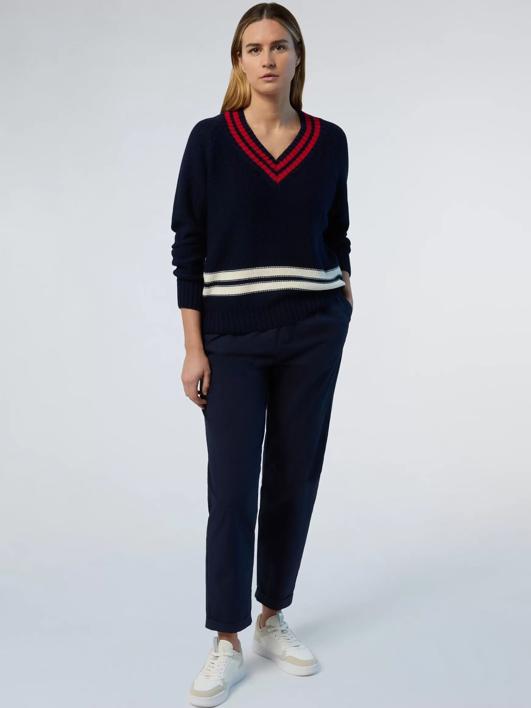 North Sails Pantaloni chino in gabardina>Donna Outlet | Pantaloni