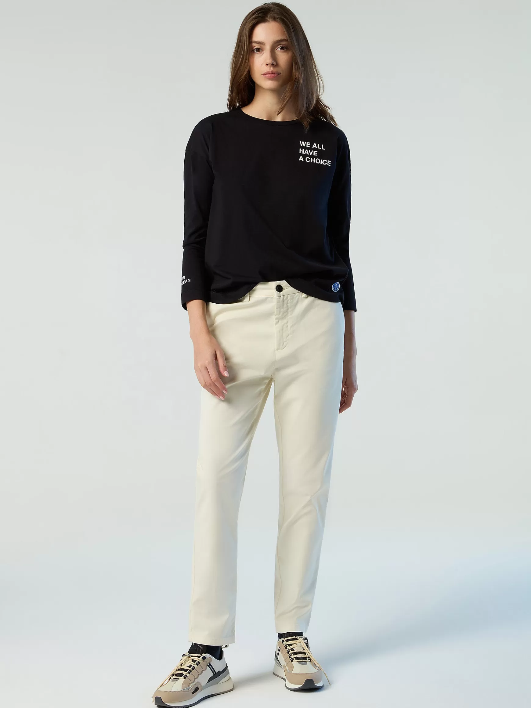 North Sails Pantaloni chino in gabardina>Donna Outlet | Pantaloni