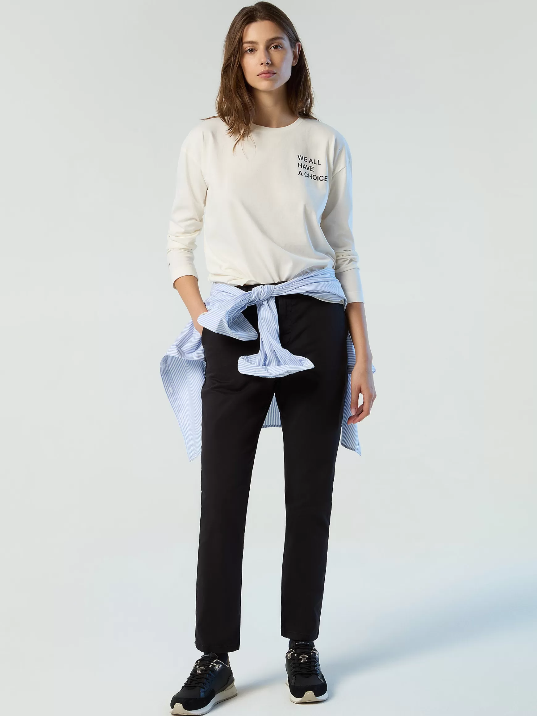 North Sails Pantaloni chino in gabardina>Donna Outlet | Pantaloni