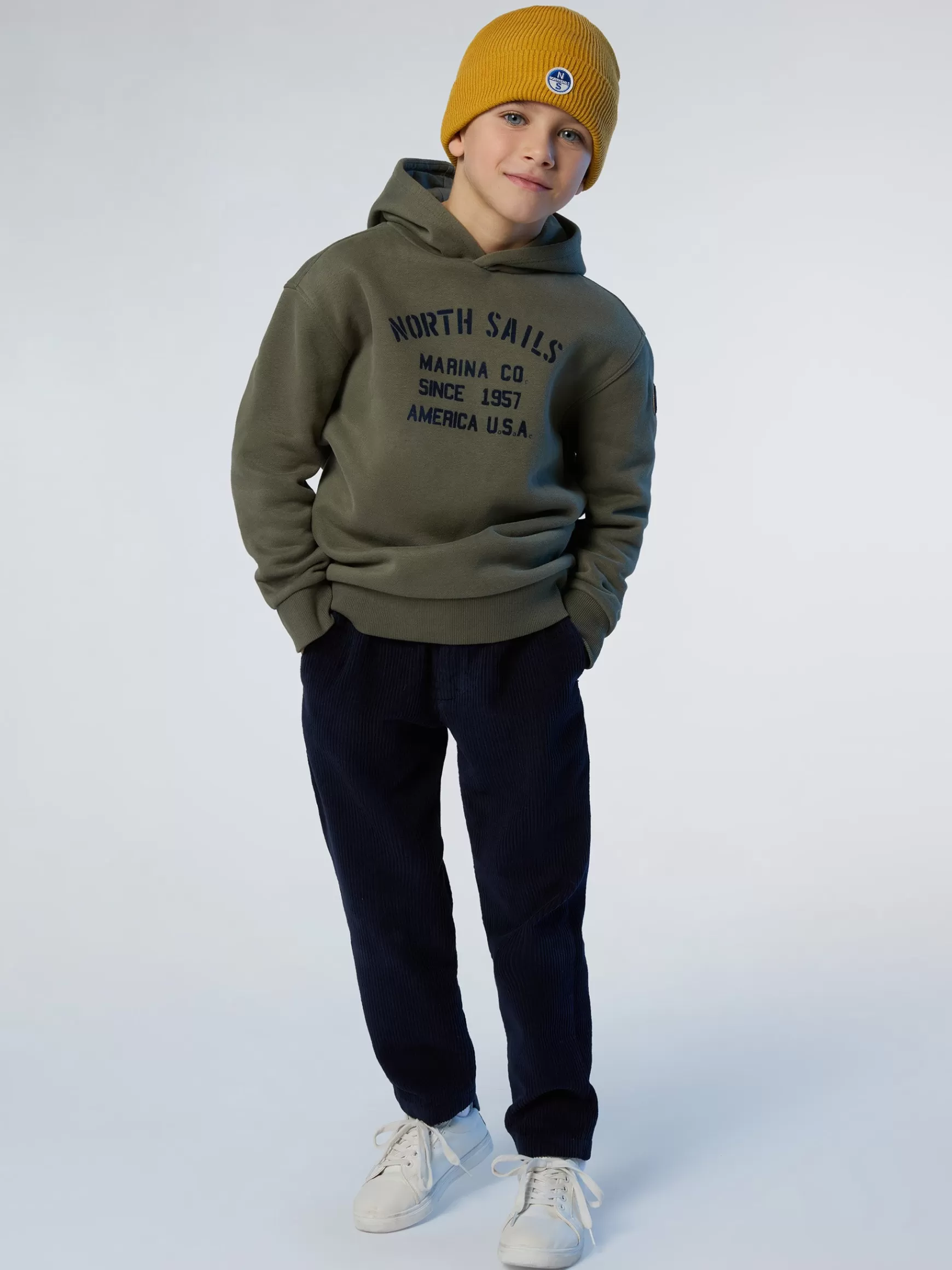 North Sails Pantaloni chino in velluto stretch> Pantaloni