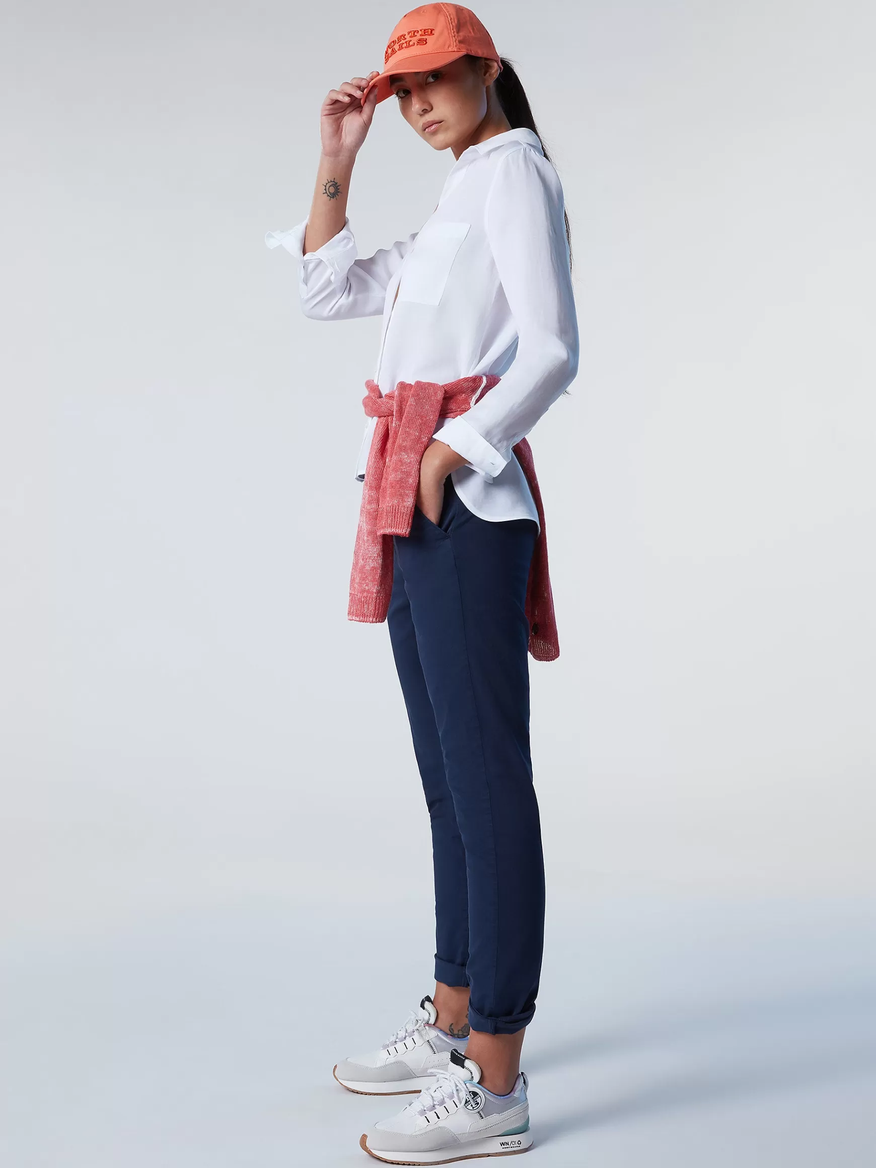 North Sails Pantaloni in cotone organico>Donna Outlet | Pantaloni