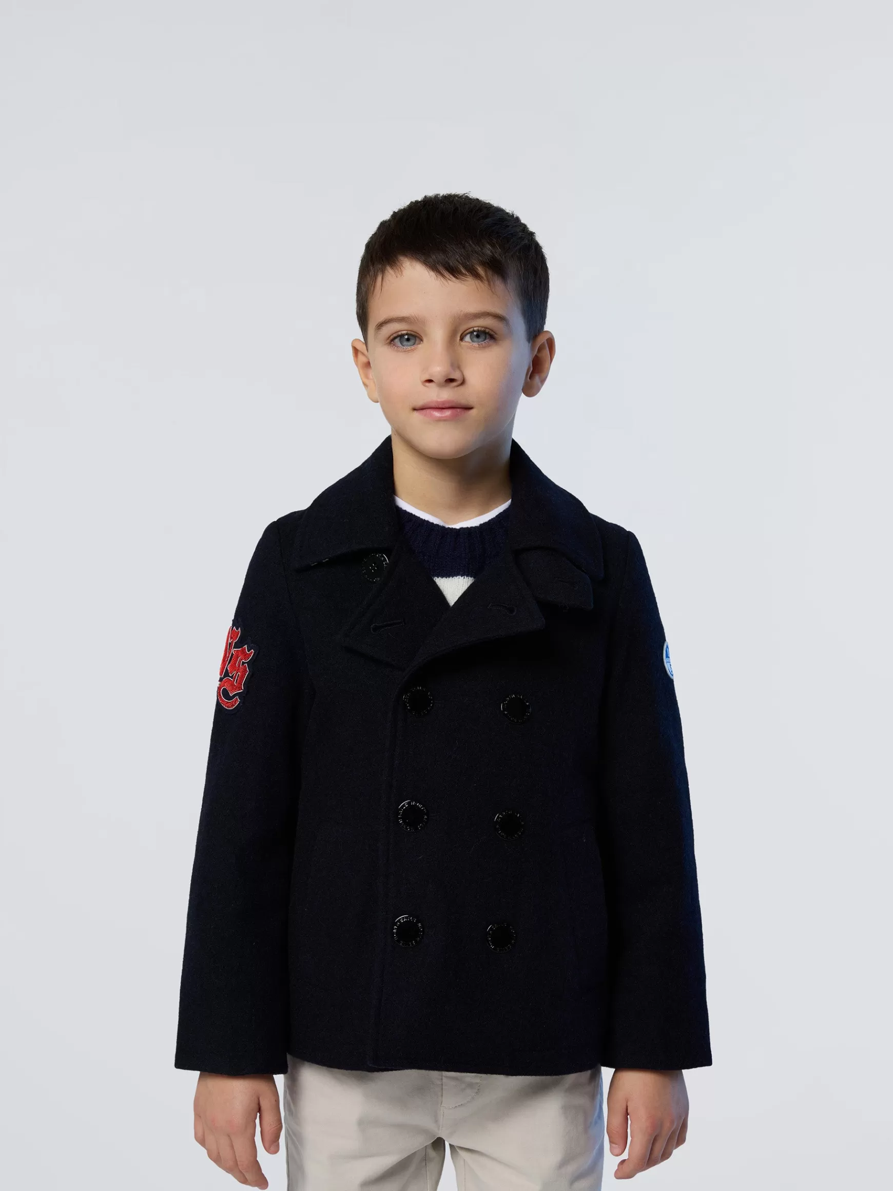 North Sails Peacoat in lana riciclata> Giacche