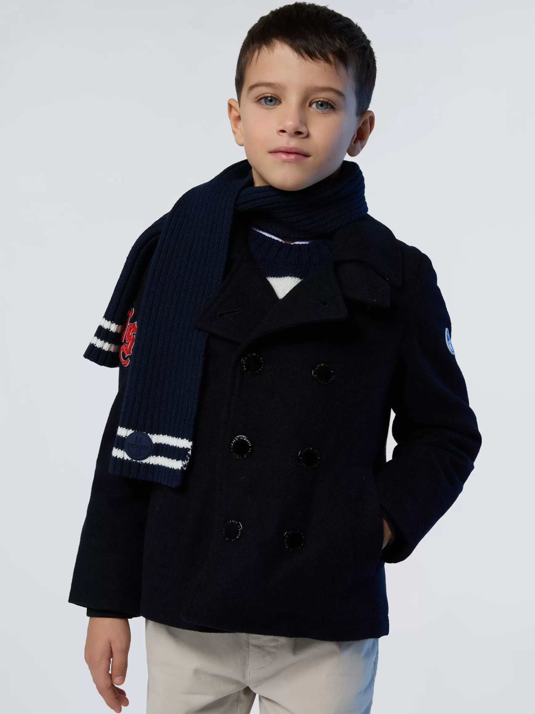 North Sails Peacoat in lana riciclata> Giacche