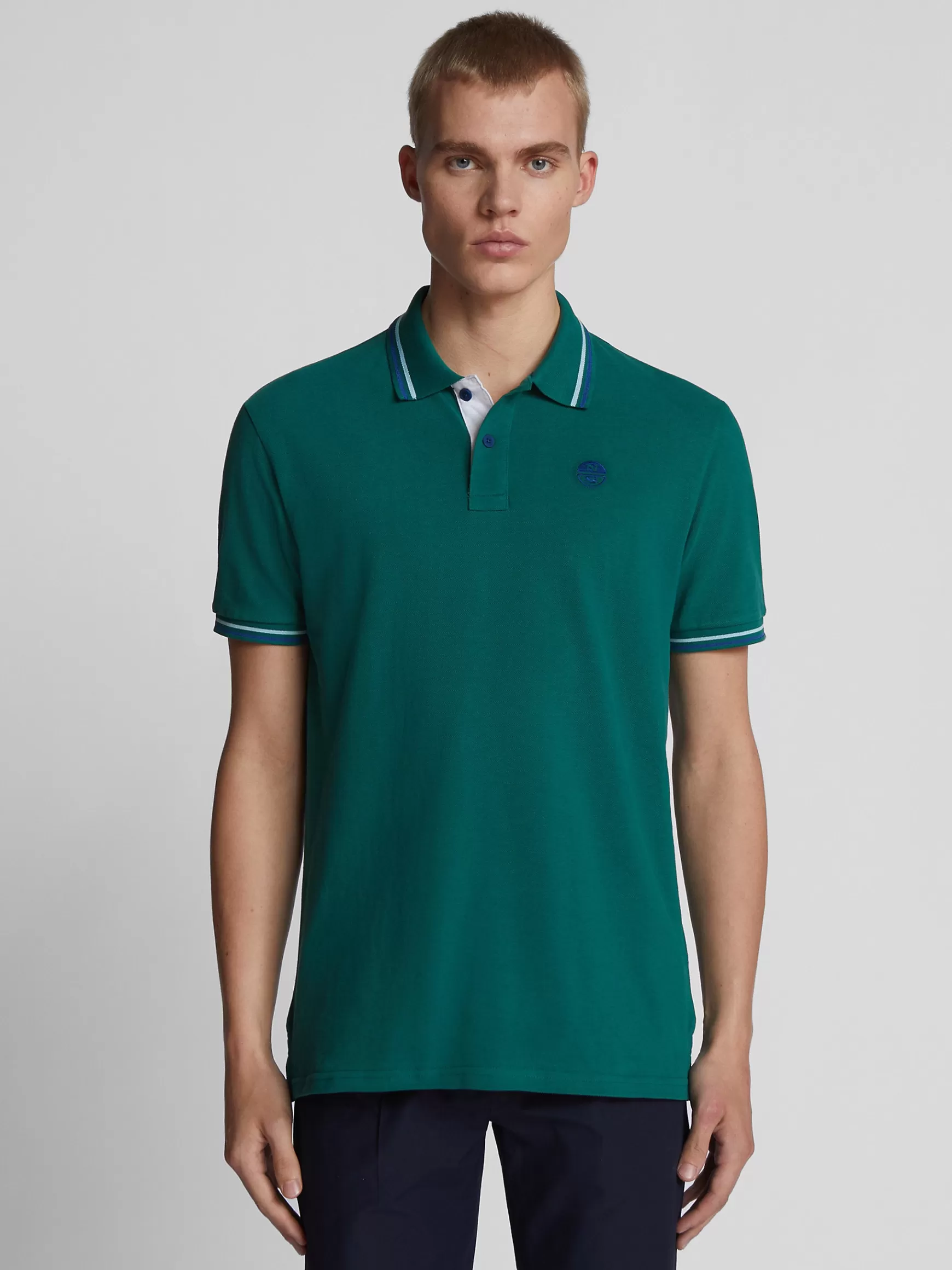 North Sails Polo con bordi a contrasto>Uomo Outlet