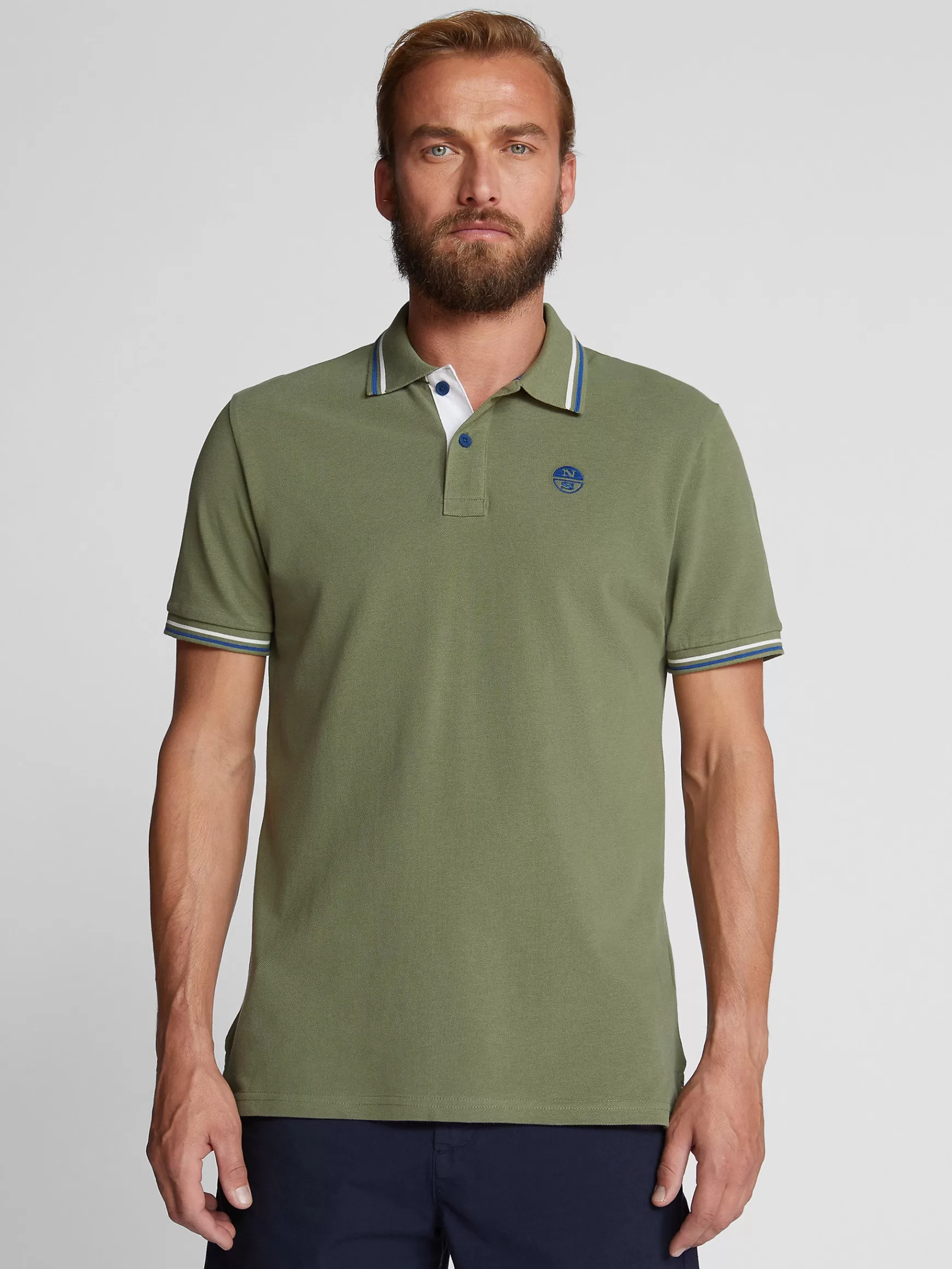 North Sails Polo con bordi a contrasto>Uomo Outlet