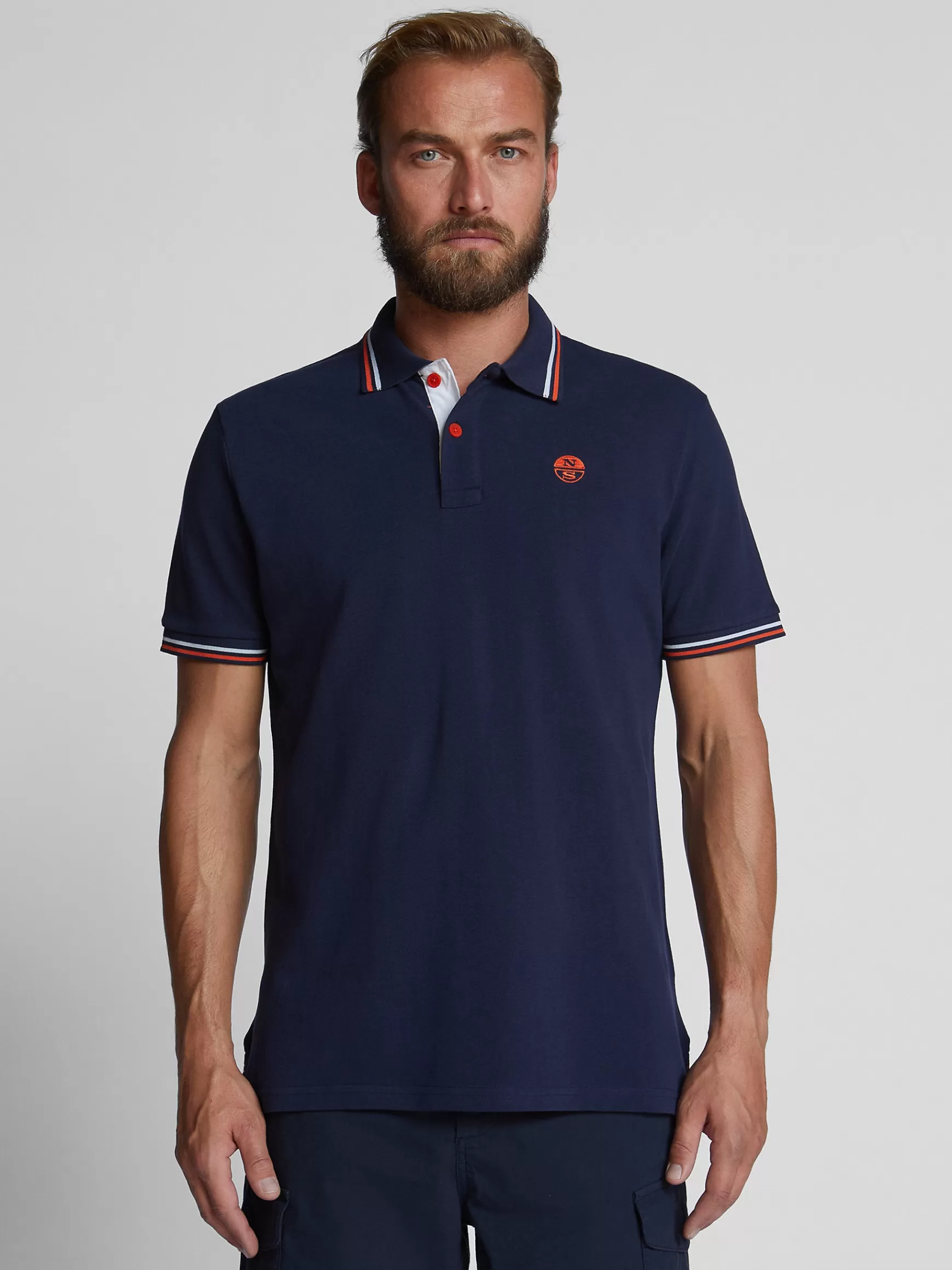 North Sails Polo con bordi a contrasto>Uomo Outlet