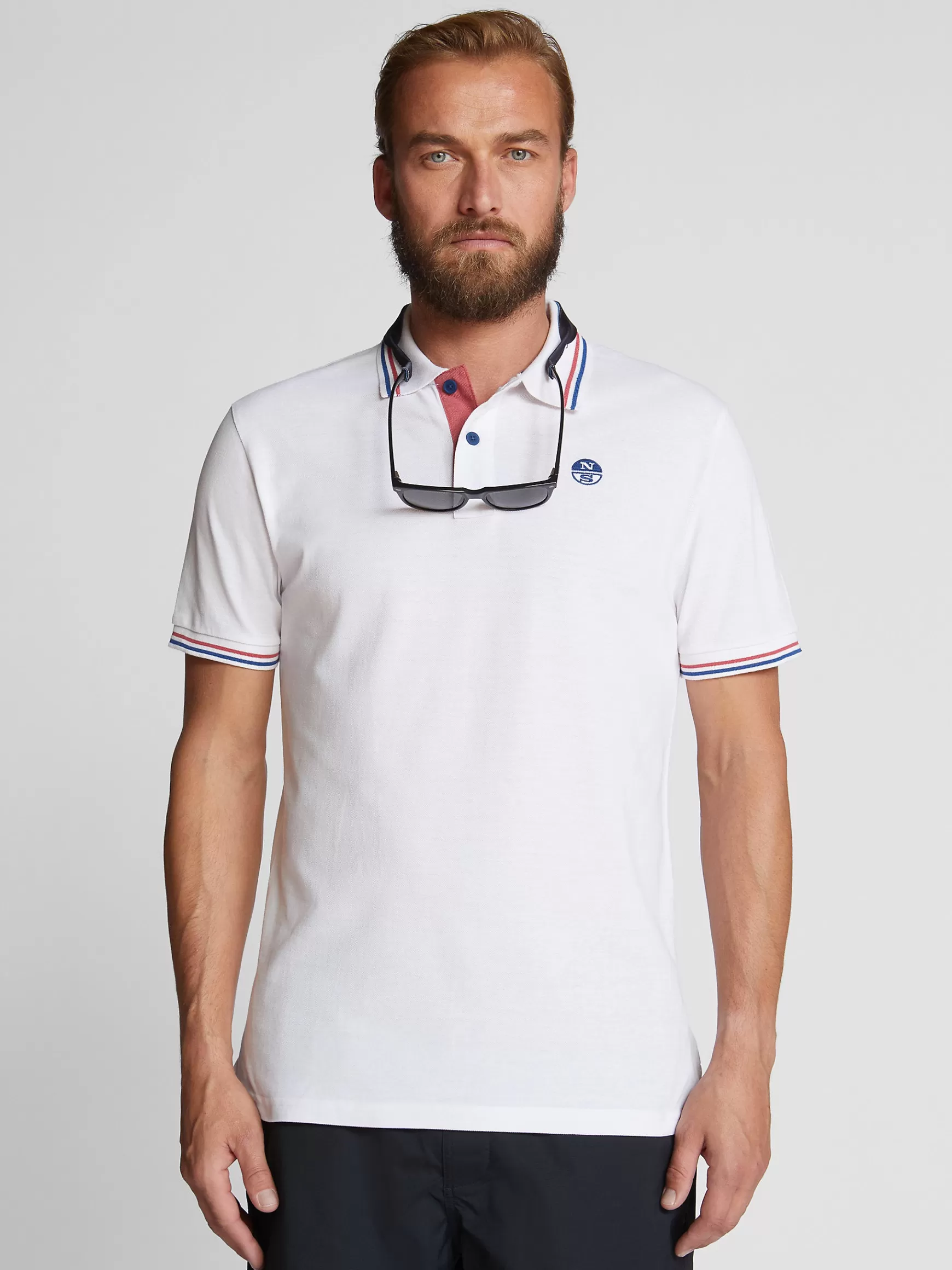 North Sails Polo con bordi a contrasto>Uomo Outlet