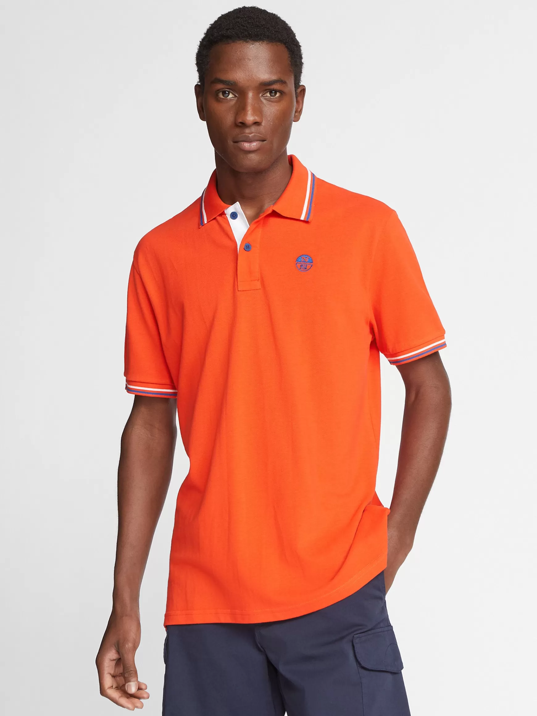 North Sails Polo con bordi a contrasto>Uomo Outlet