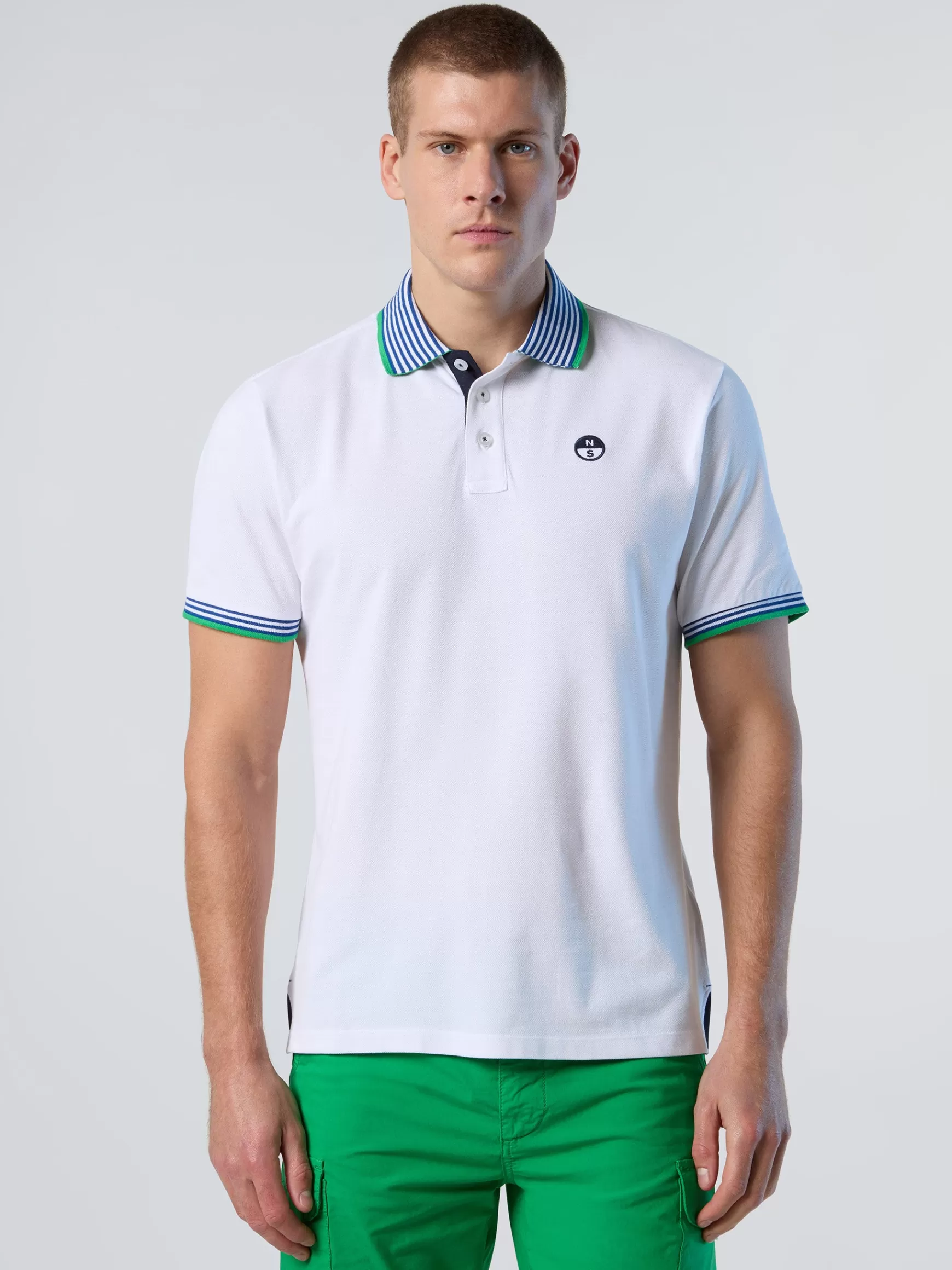 North Sails Polo con colletto a righe>Uomo Outlet | Outlet