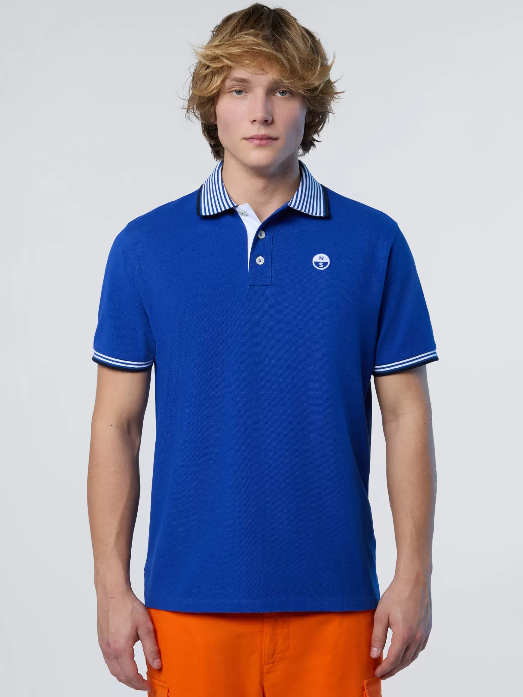 North Sails Polo con colletto a righe>Uomo Outlet