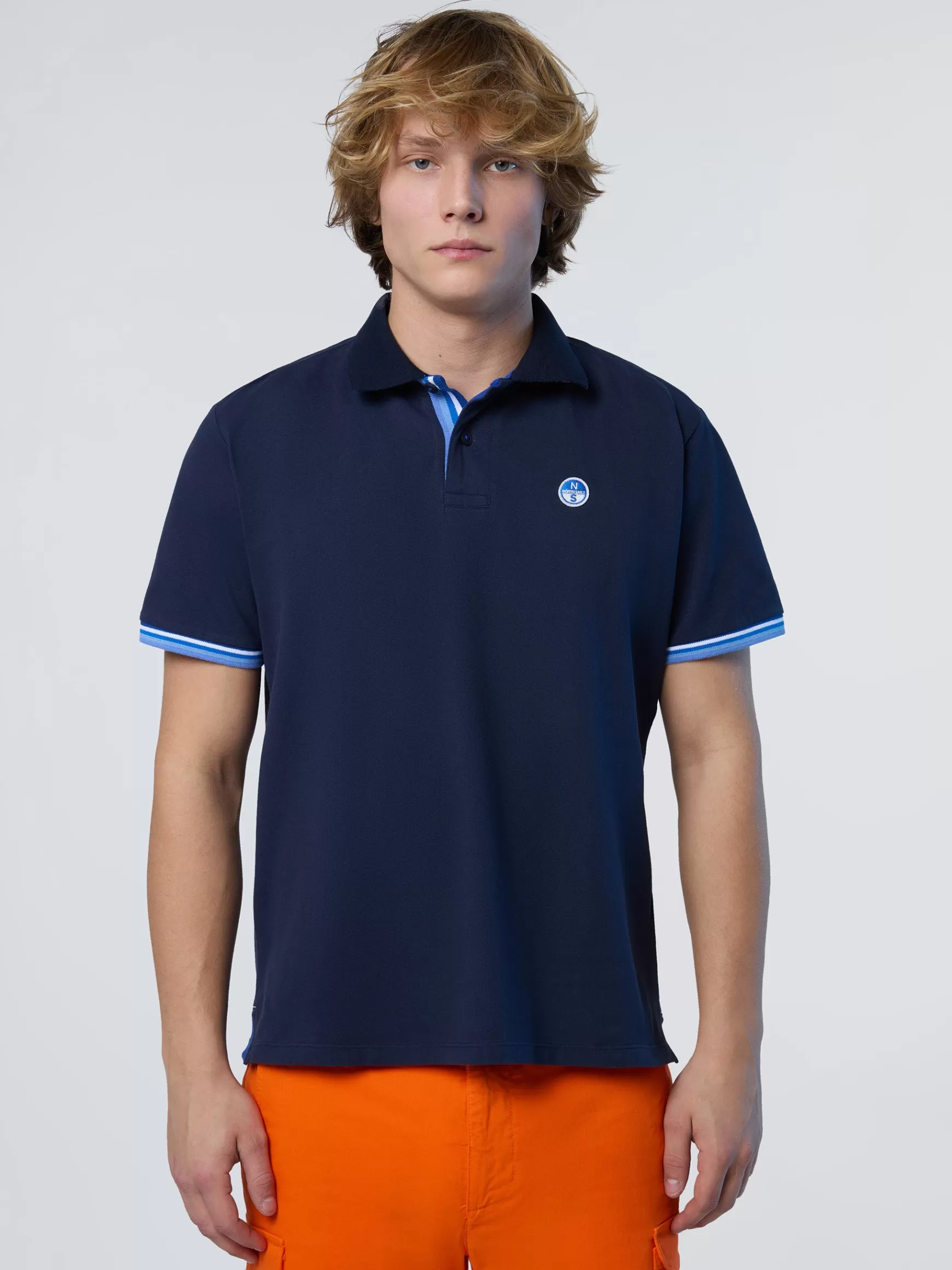 North Sails Polo con dettagli a righe>Uomo Outlet