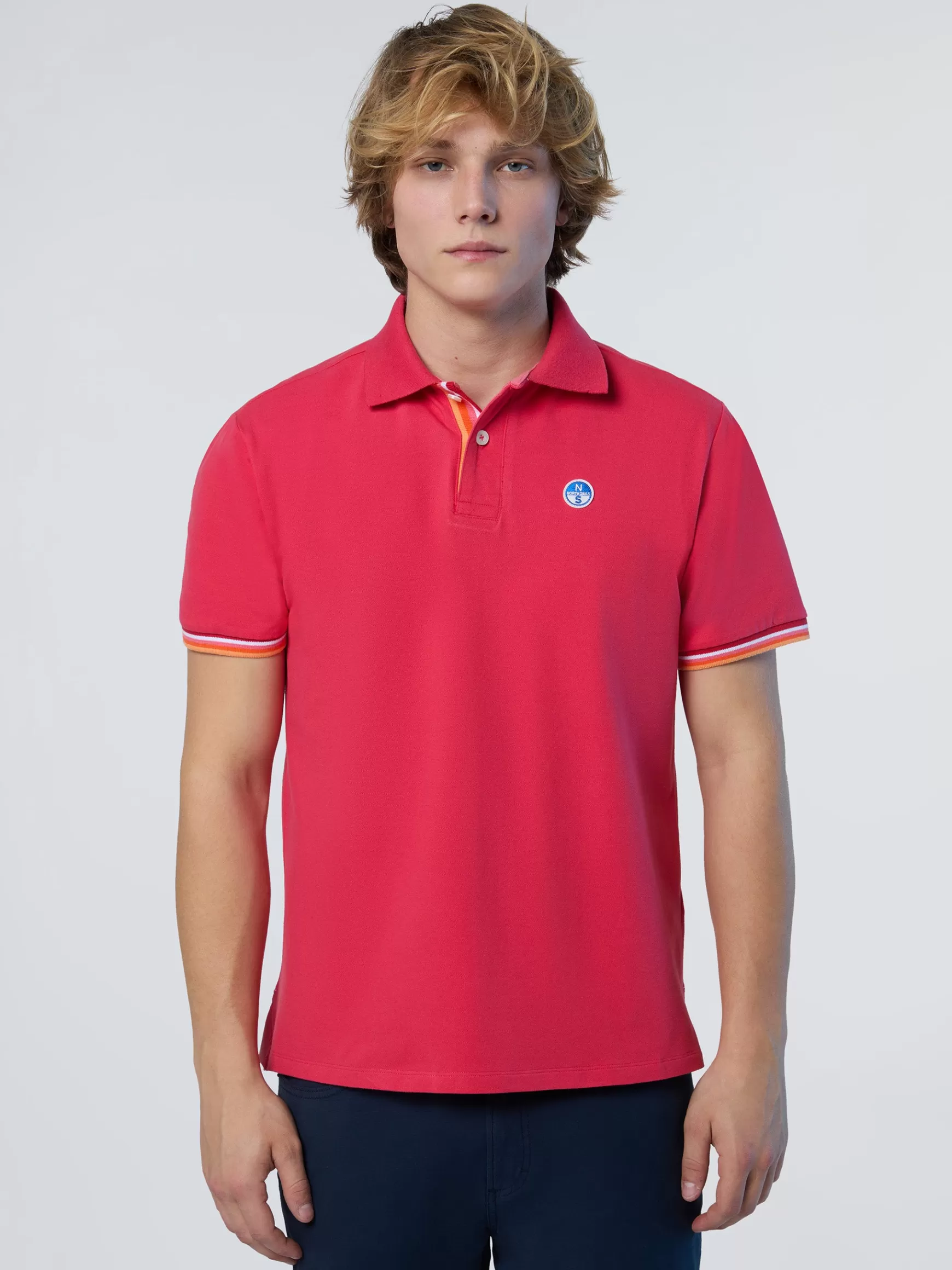 North Sails Polo con dettagli a righe>Uomo Outlet | Outlet