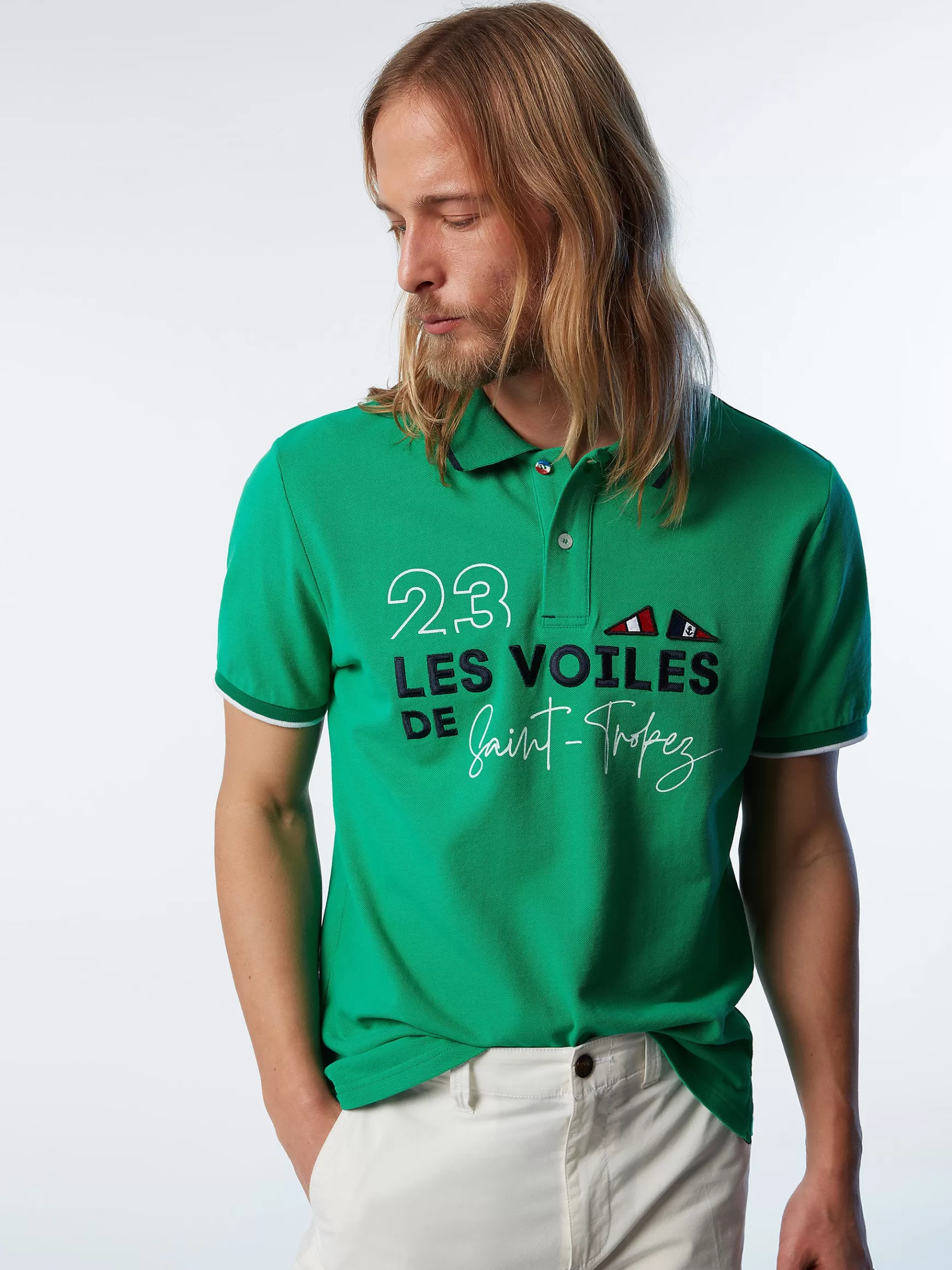 North Sails Polo in piquet Saint-Tropez>Uomo Outlet