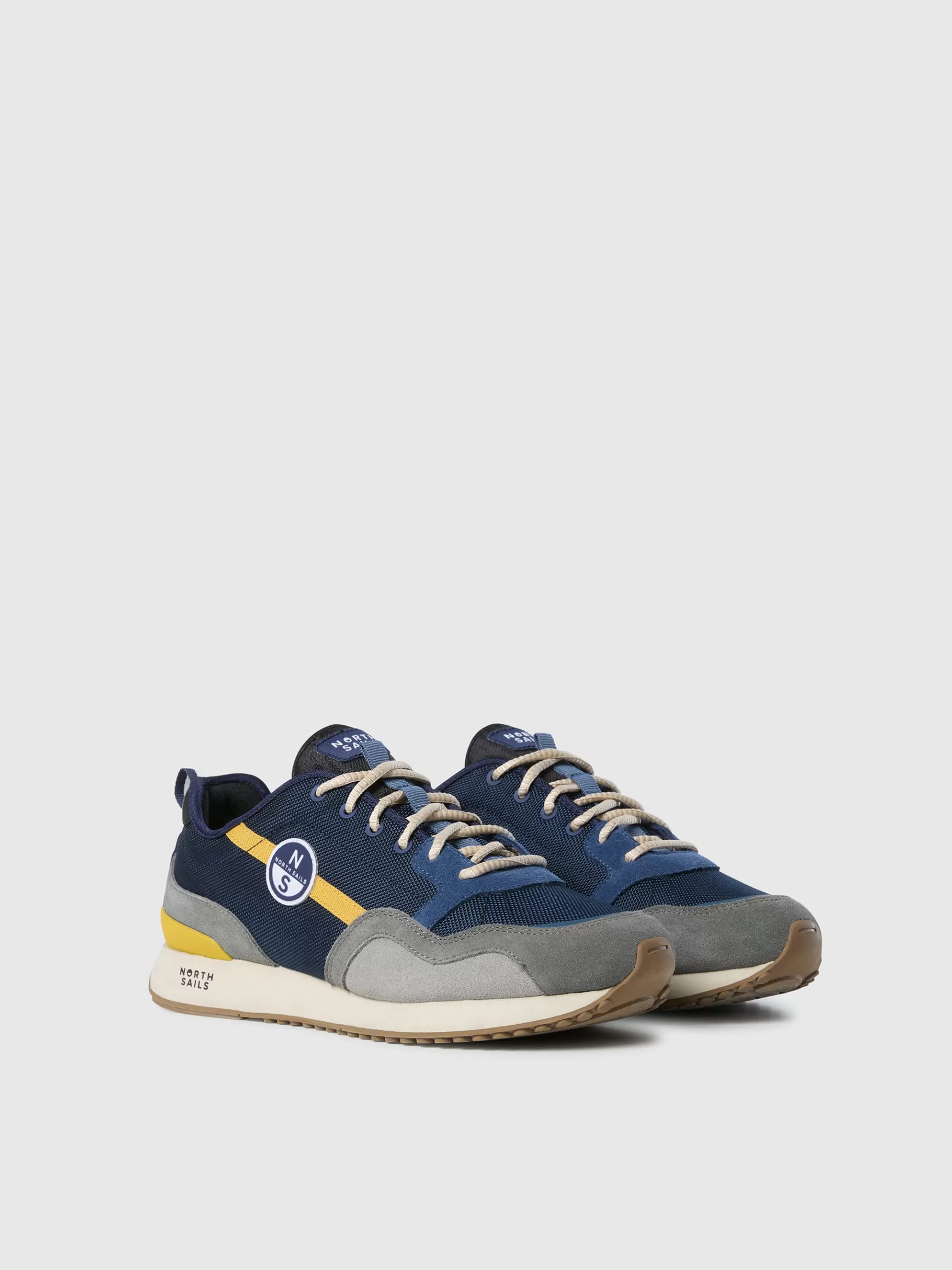 North Sails Technical fabric and suede sneaker>Uomo Calzature