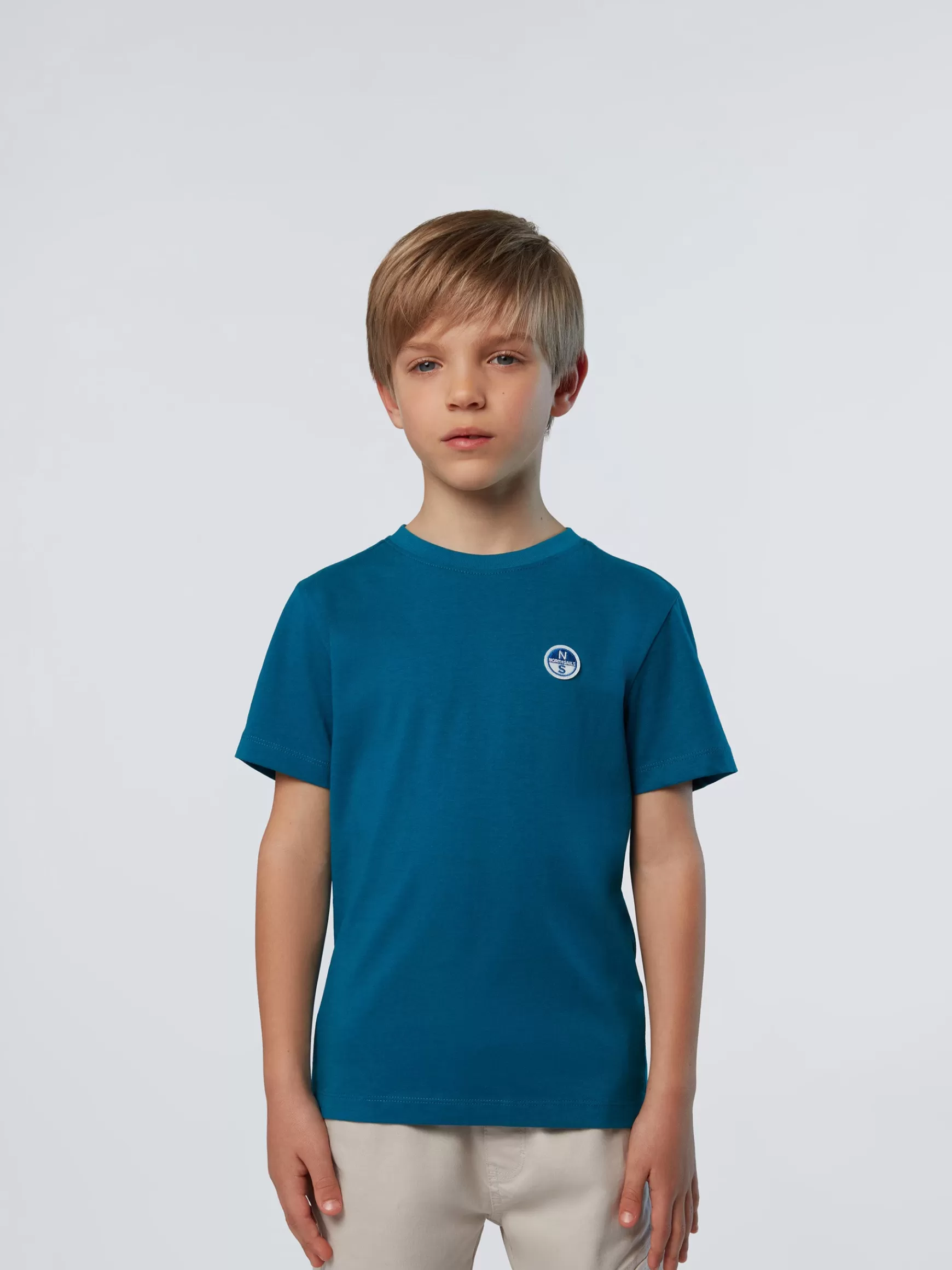 North Sails T-shirt con patch logo> T-shirts