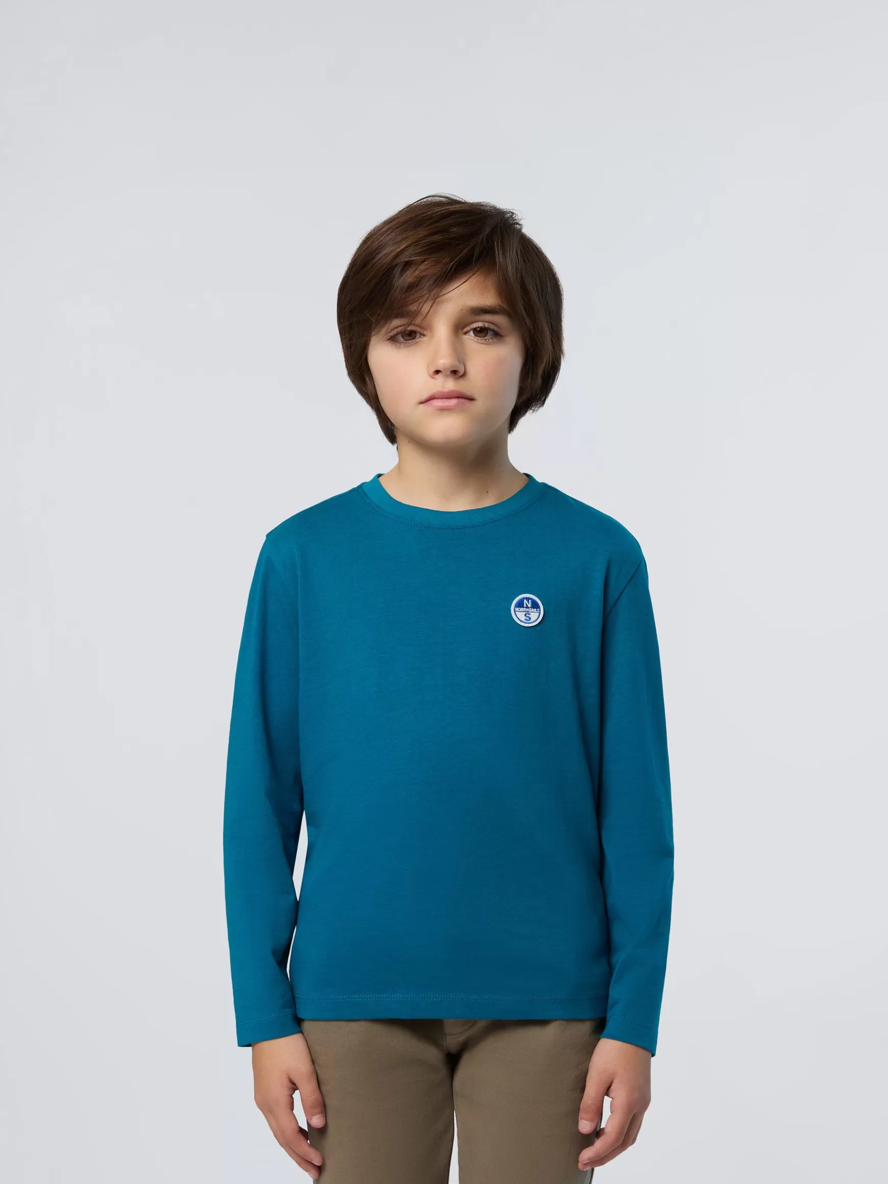 North Sails T-shirt con patch logo> T-shirts