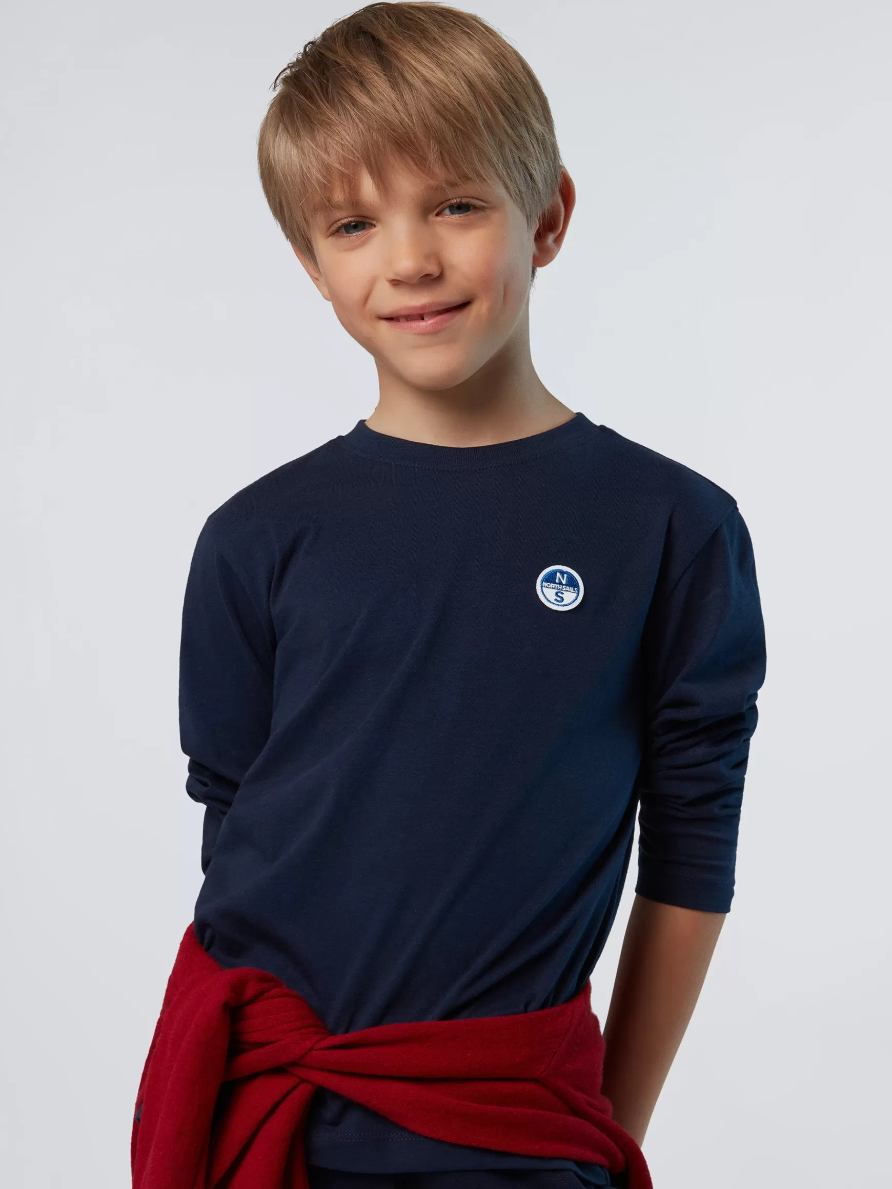 North Sails T-shirt con patch logo> T-shirts