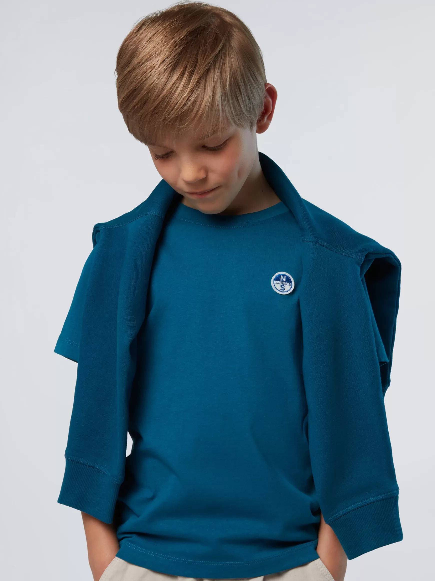 North Sails T-shirt con patch logo> T-shirts