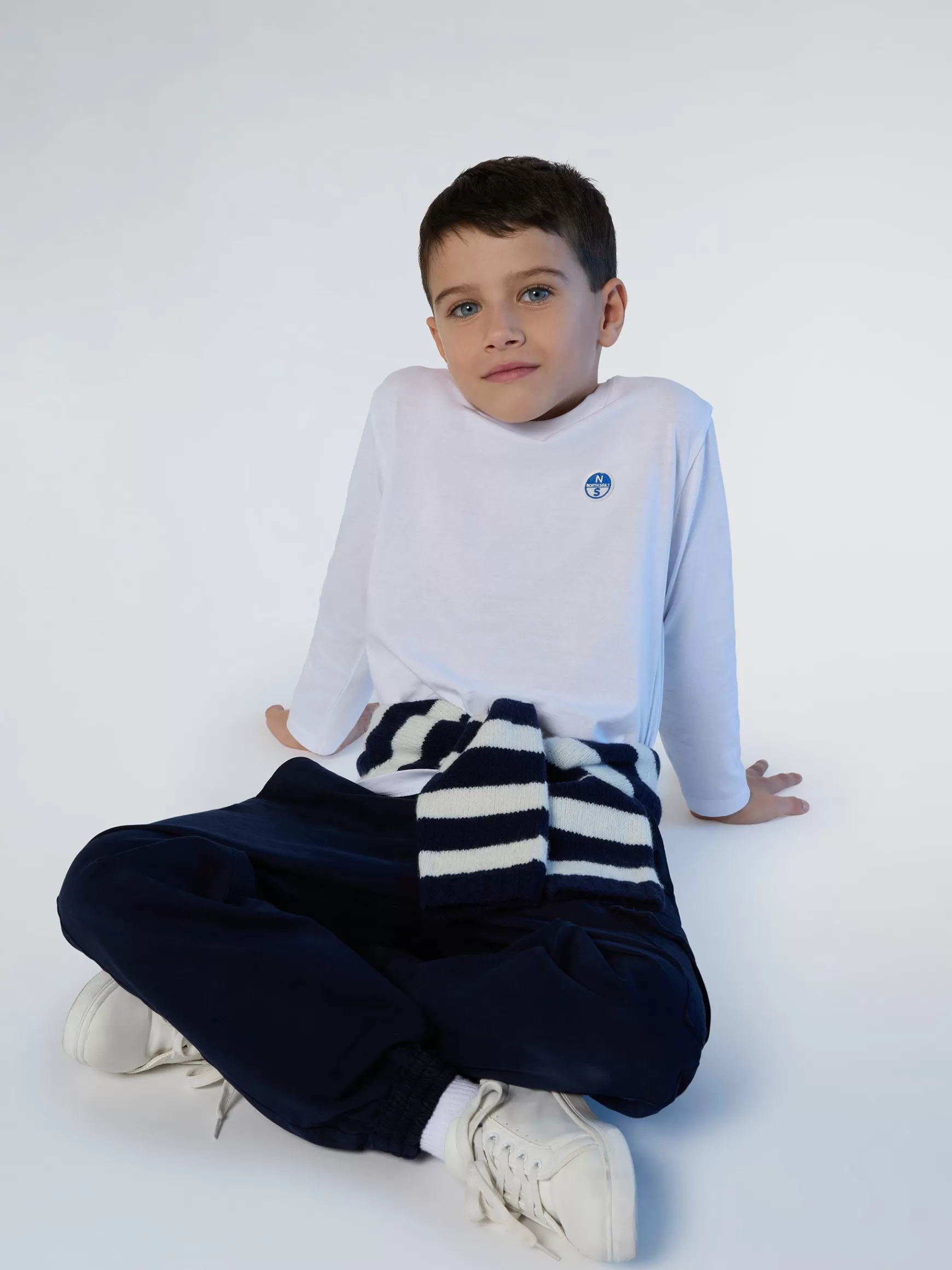 North Sails T-shirt con patch logo> T-shirts