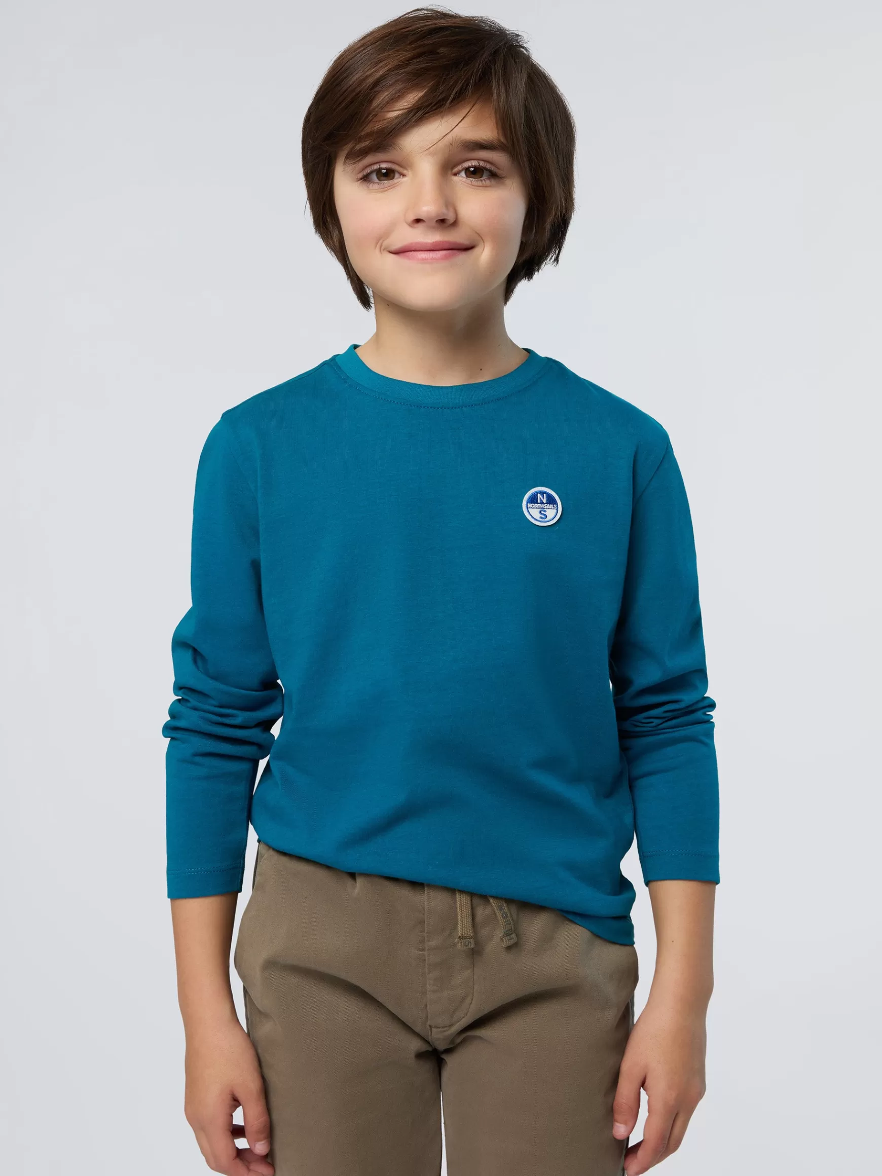 North Sails T-shirt con patch logo> T-shirts