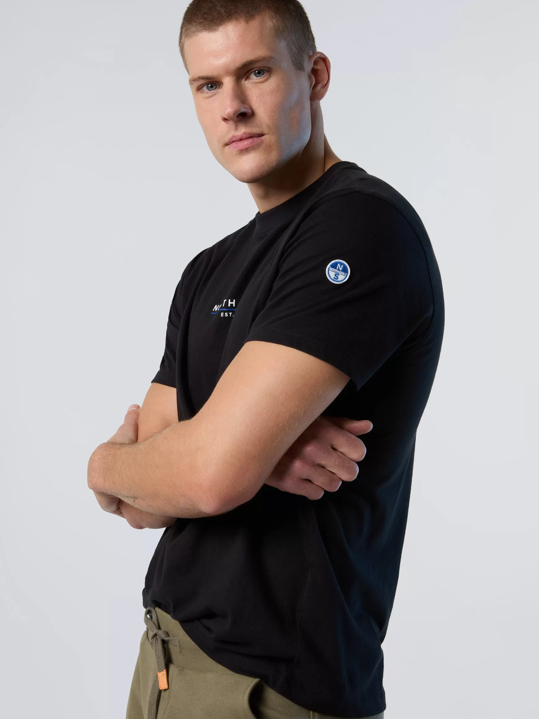North Sails T-shirt con stampa heritage>Uomo Outlet