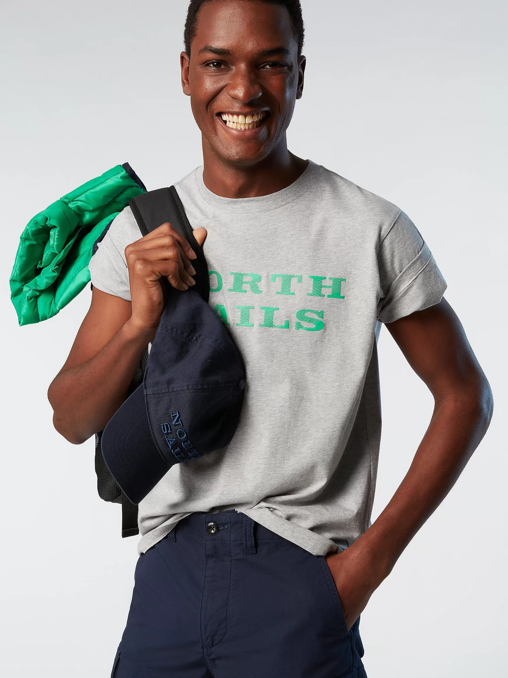 North Sails T-shirt con stampa lettering>Uomo Outlet