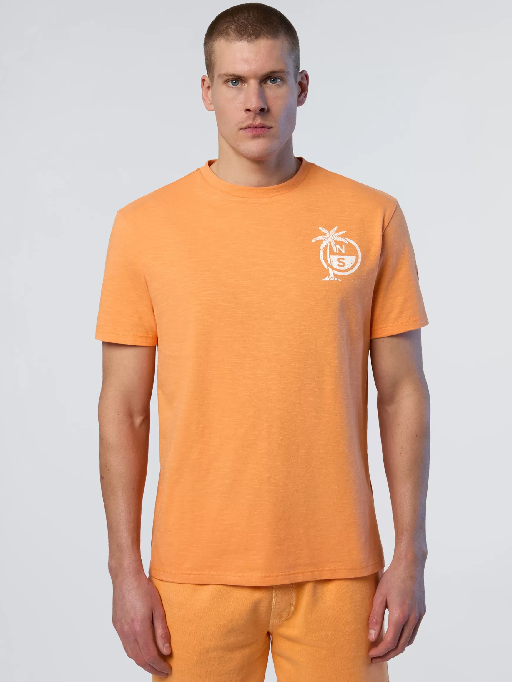 North Sails T-shirt con stampa palme>Uomo Outlet
