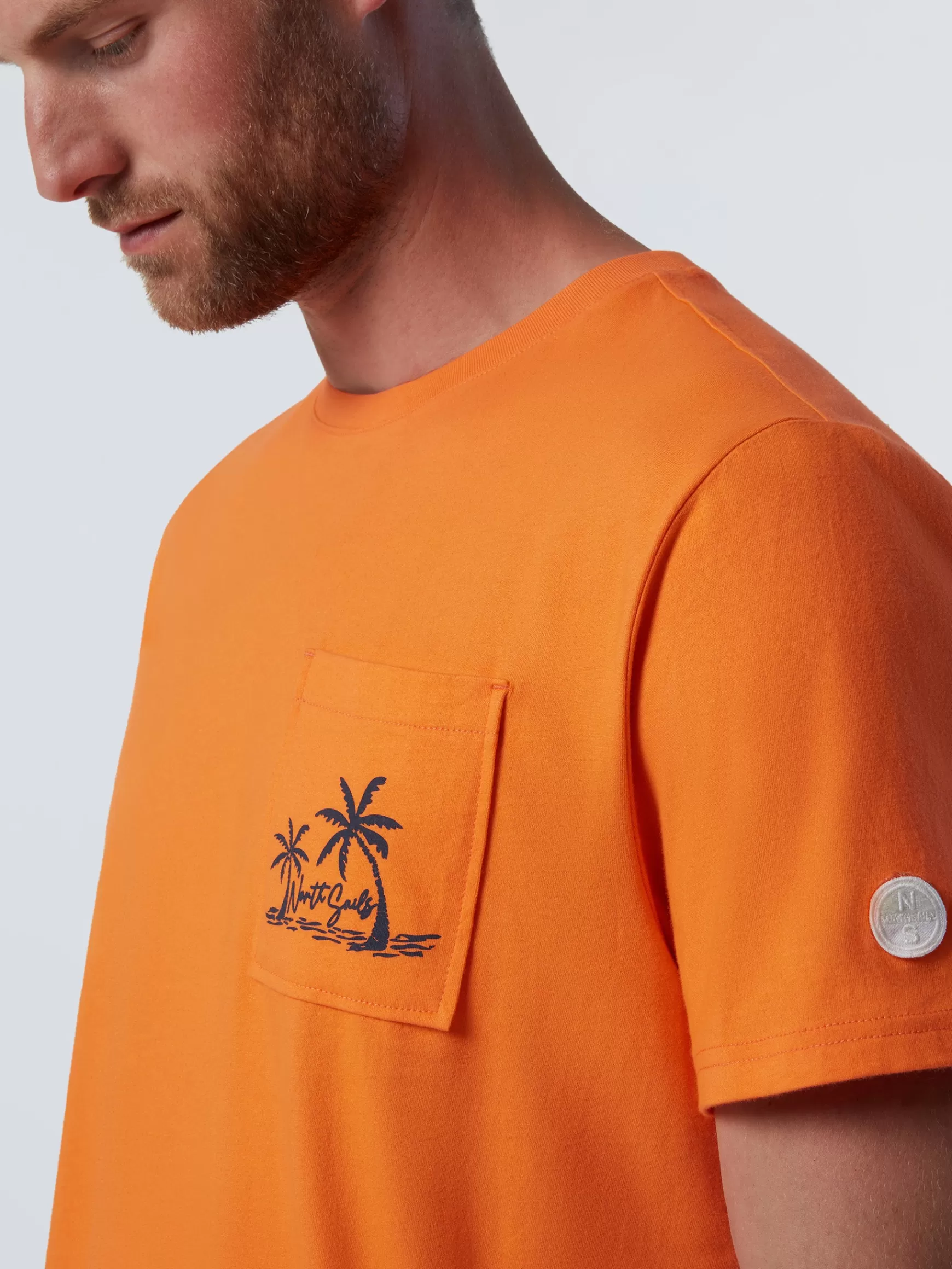 North Sails T-shirt con stampa palme>Uomo Outlet