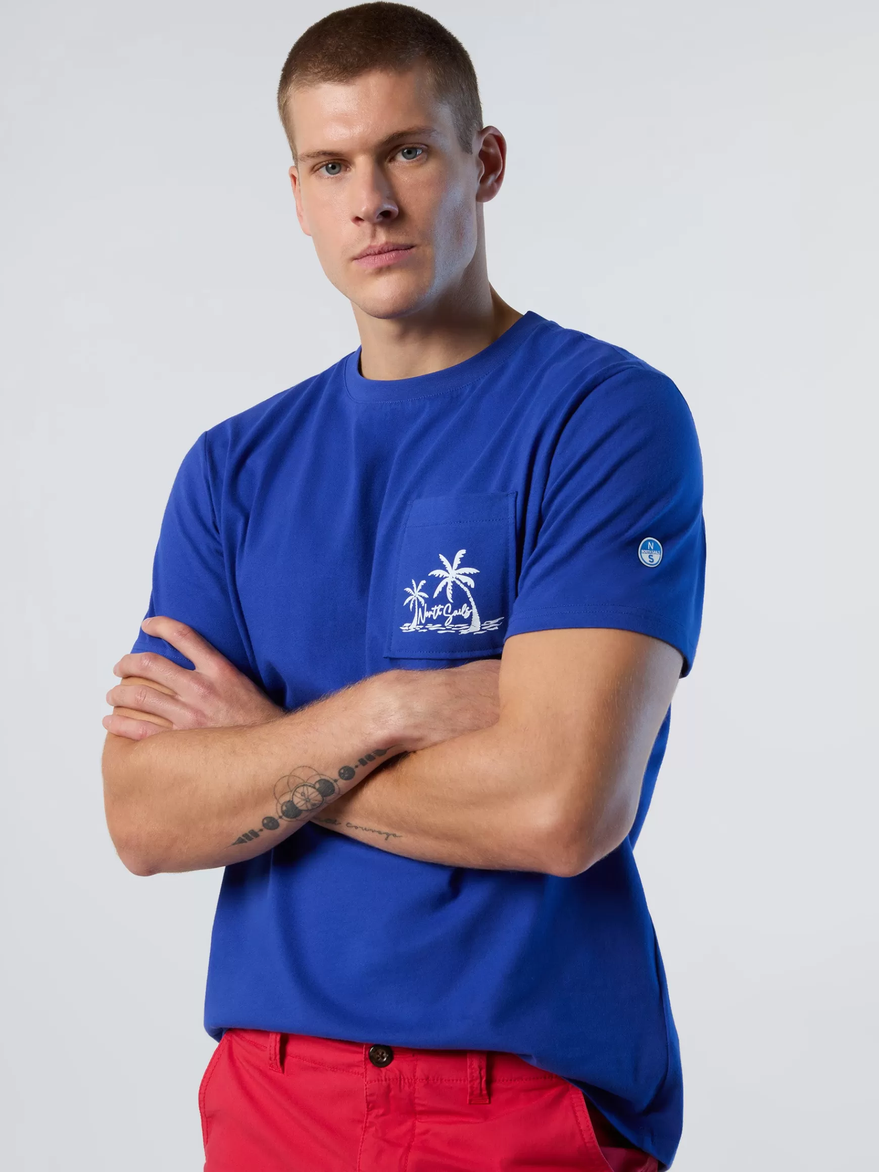 North Sails T-shirt con stampa palme>Uomo Outlet