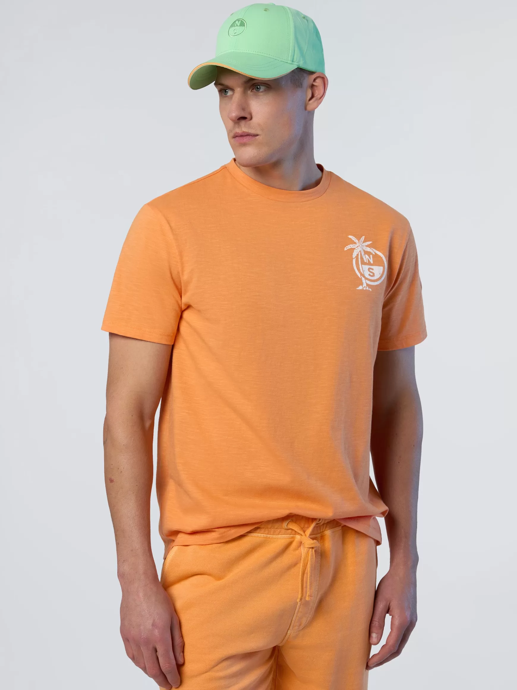 North Sails T-shirt con stampa palme>Uomo Outlet