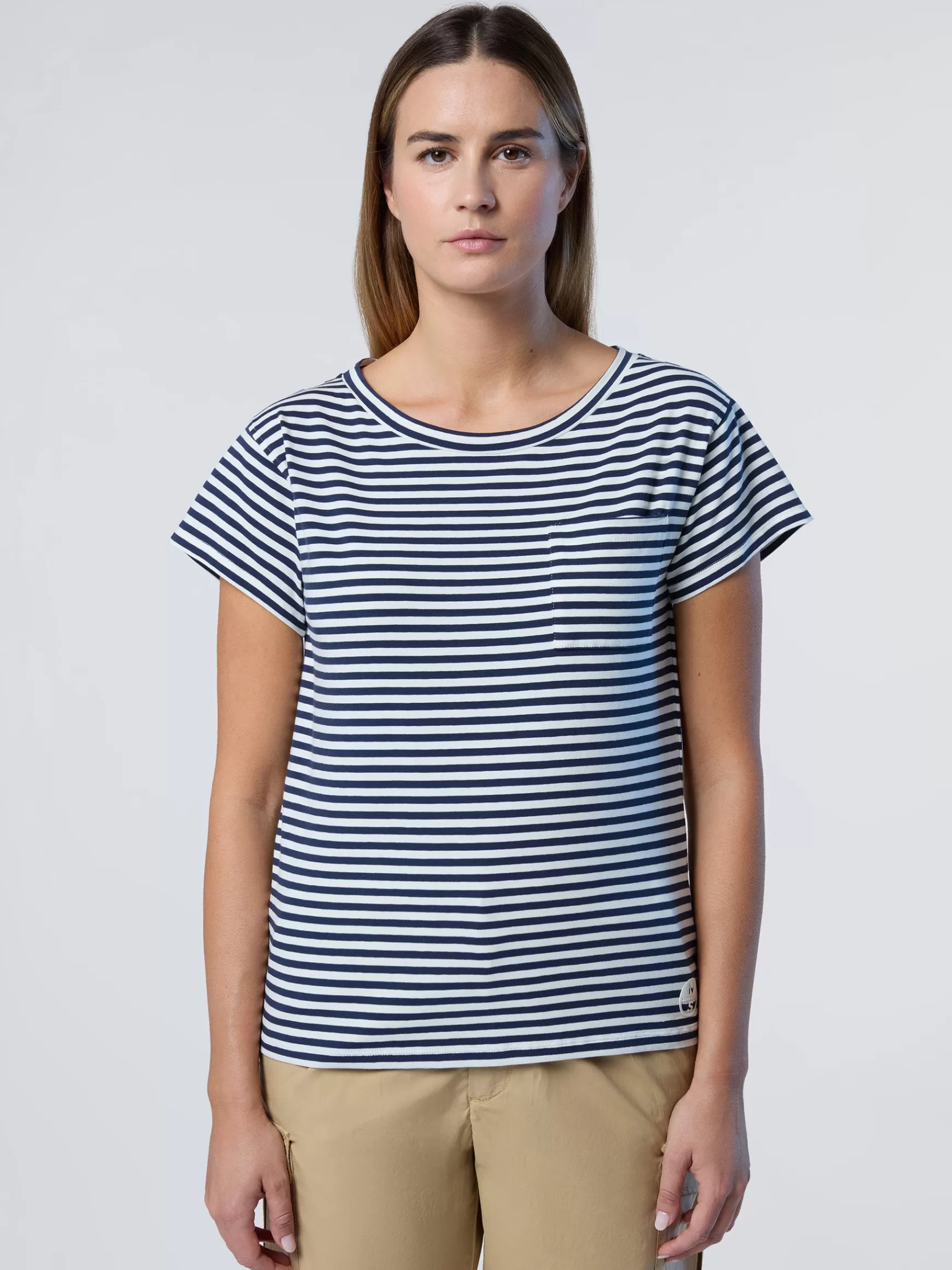 North Sails T-shirt in modal con taschino>Donna Outlet | T-shirts