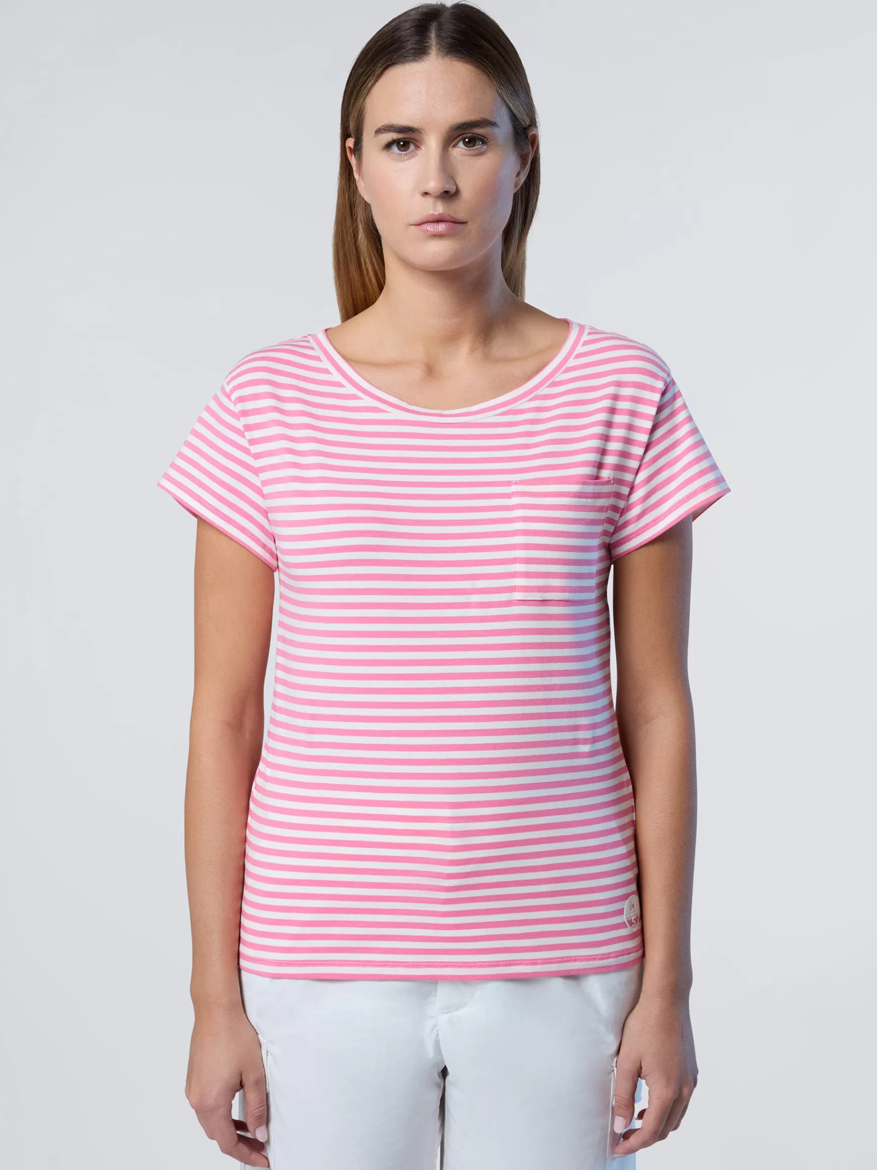 North Sails T-shirt in modal con taschino>Donna Outlet | T-shirts