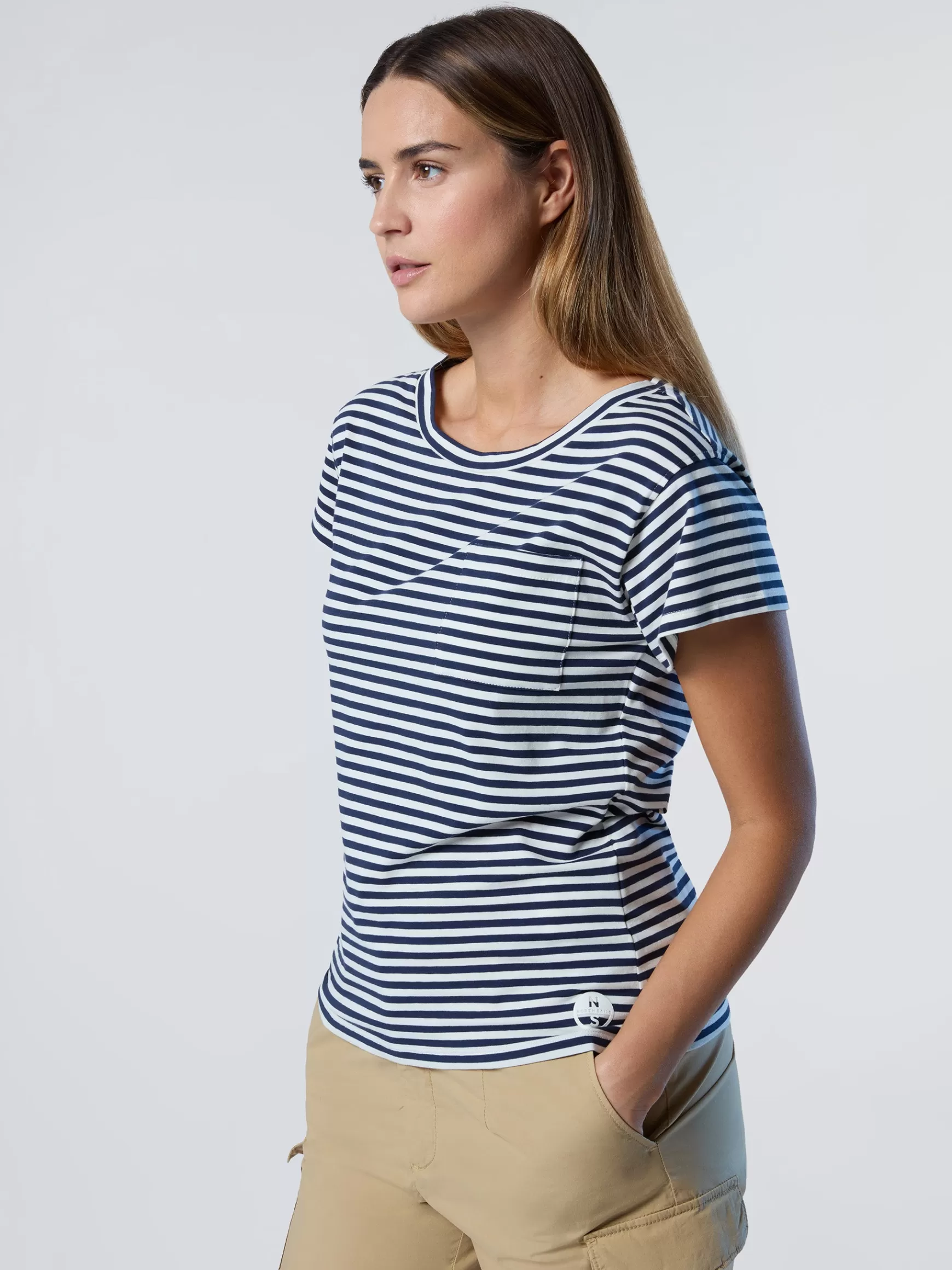 North Sails T-shirt in modal con taschino>Donna Outlet | T-shirts
