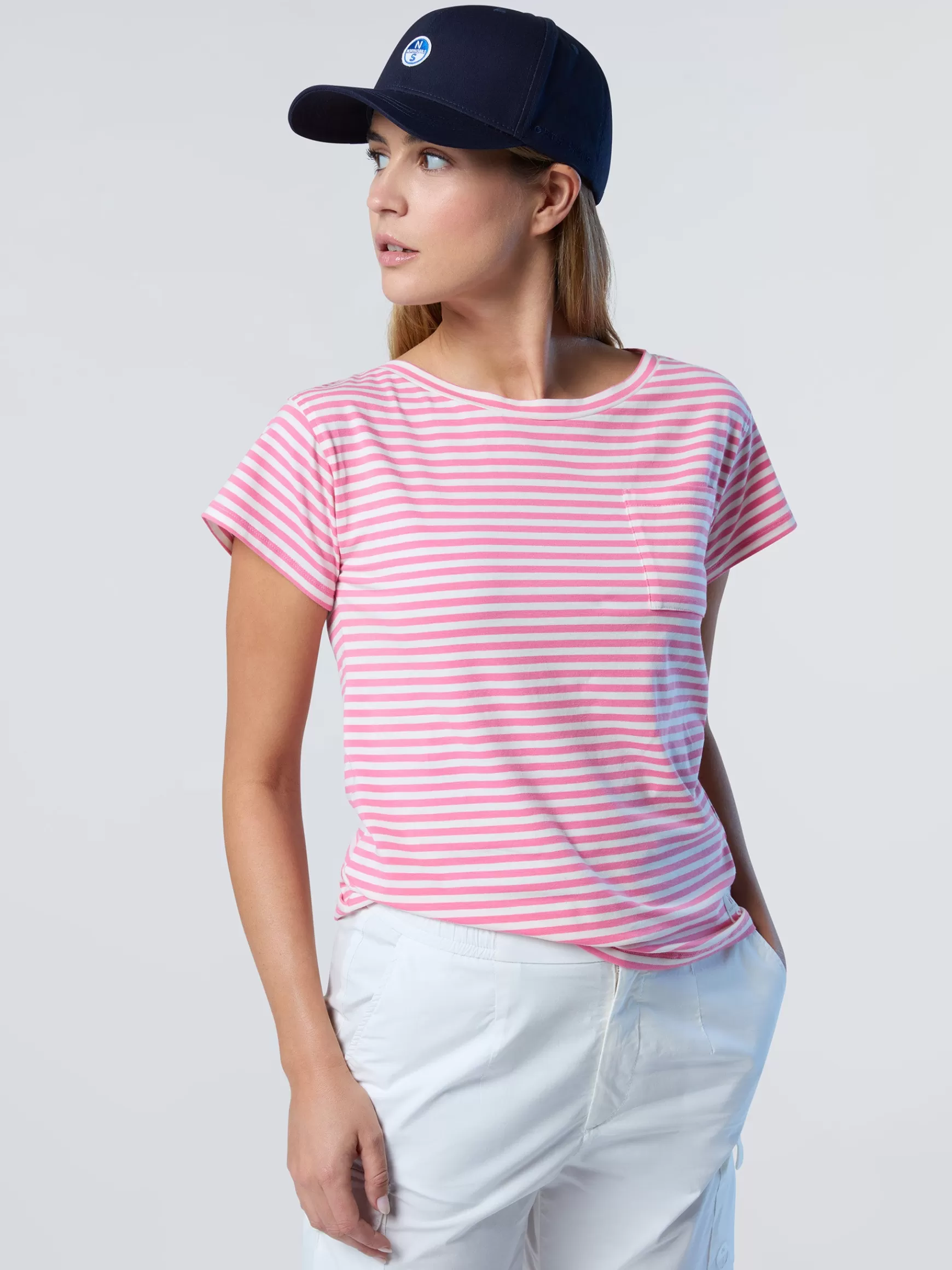 North Sails T-shirt in modal con taschino>Donna Outlet | T-shirts