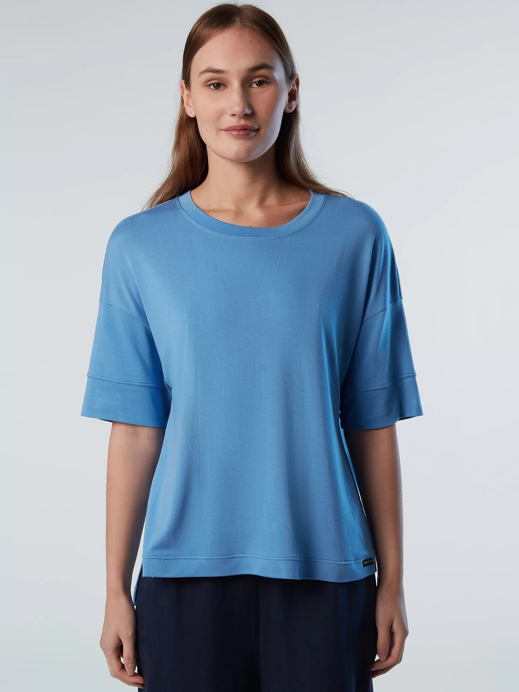 North Sails T-shirt in modal e tencel>Donna Outlet | Felpe