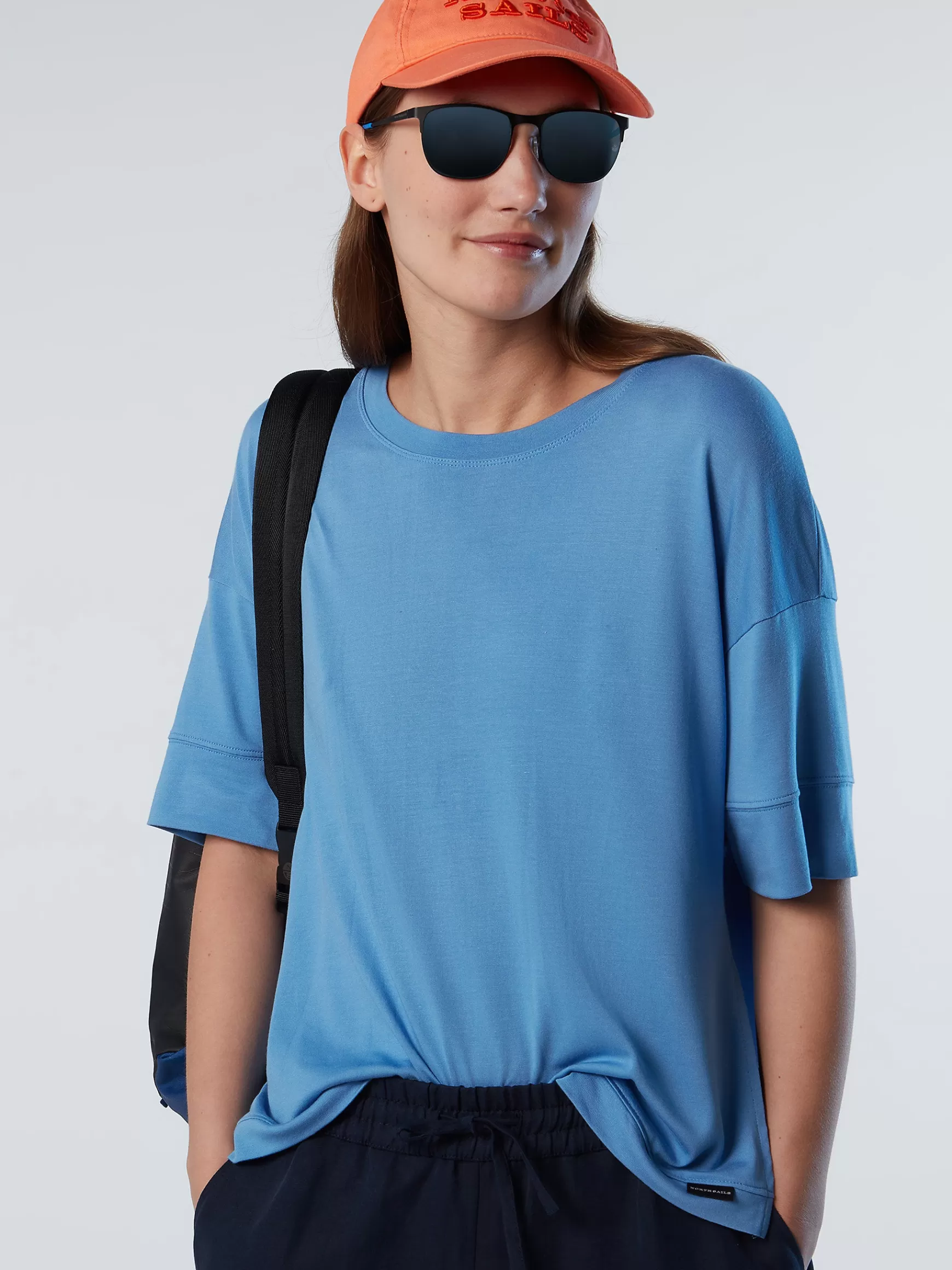North Sails T-shirt in modal e tencel>Donna Outlet | Felpe